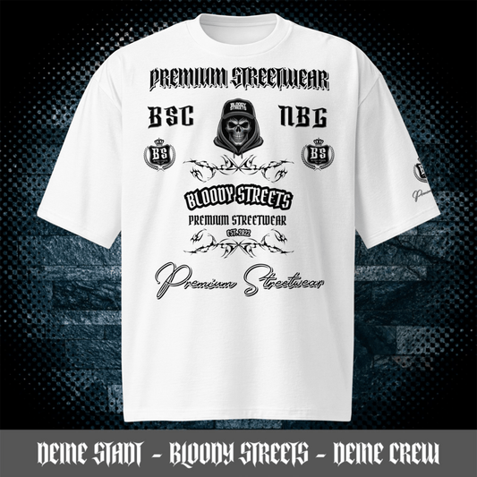 Entdecke das Schwere Streetwear Oversized T-Shirt – Dein Must-Have für den Urban Style! - BLOODY-STREETS.DE