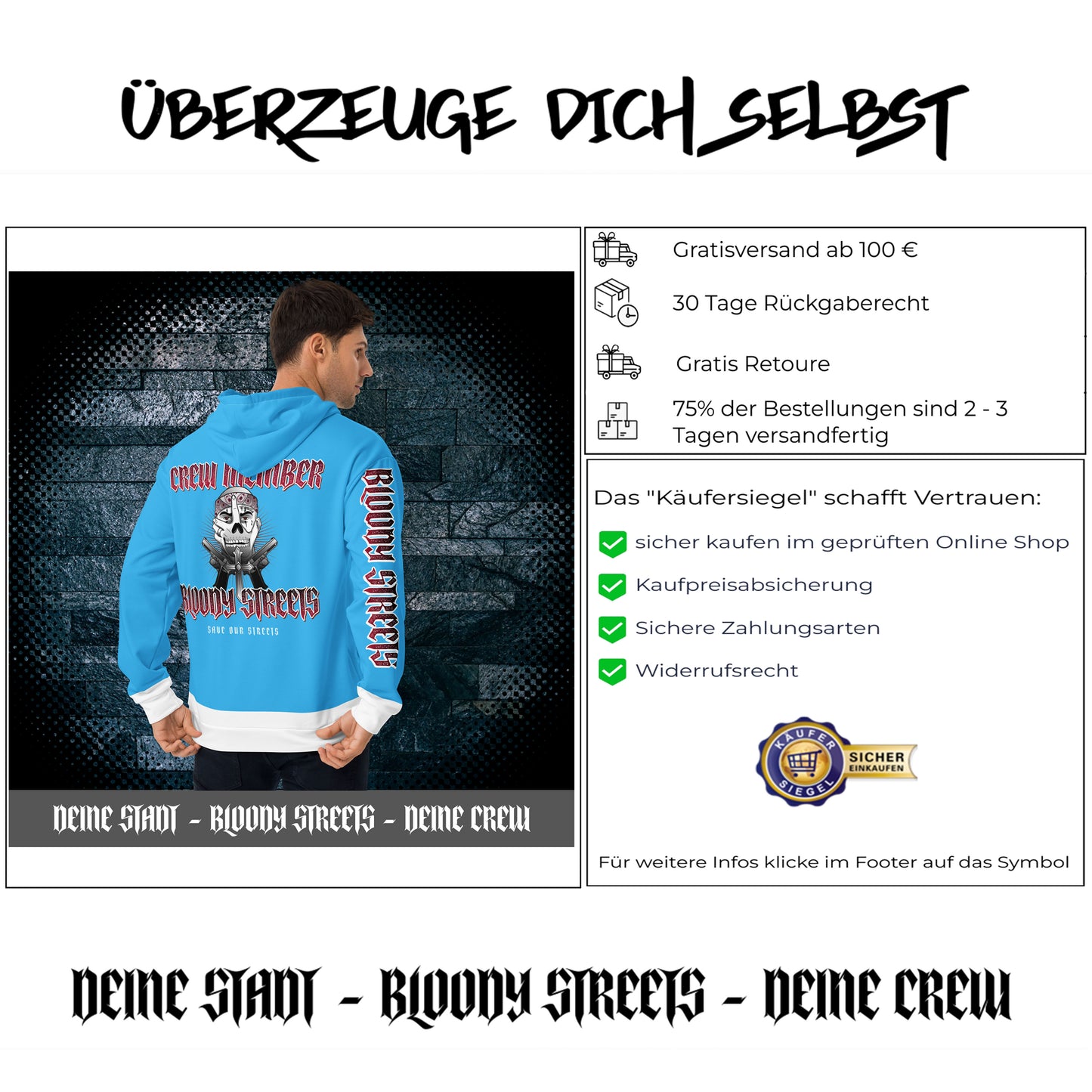 Jogginganzug Crew Member Blau