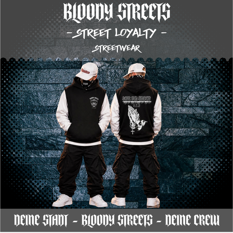 Hoodie ohne Ärmel S.O.S.