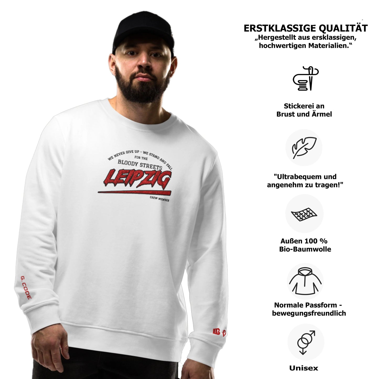 BS CITY Leipzig Crew Member Red "G" Pullover