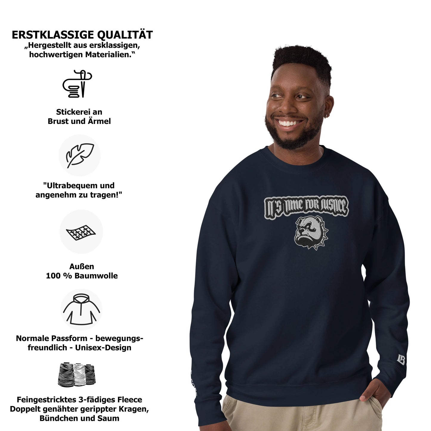 Streetwear Pullover - IT'S TIME FOR JUSTICE