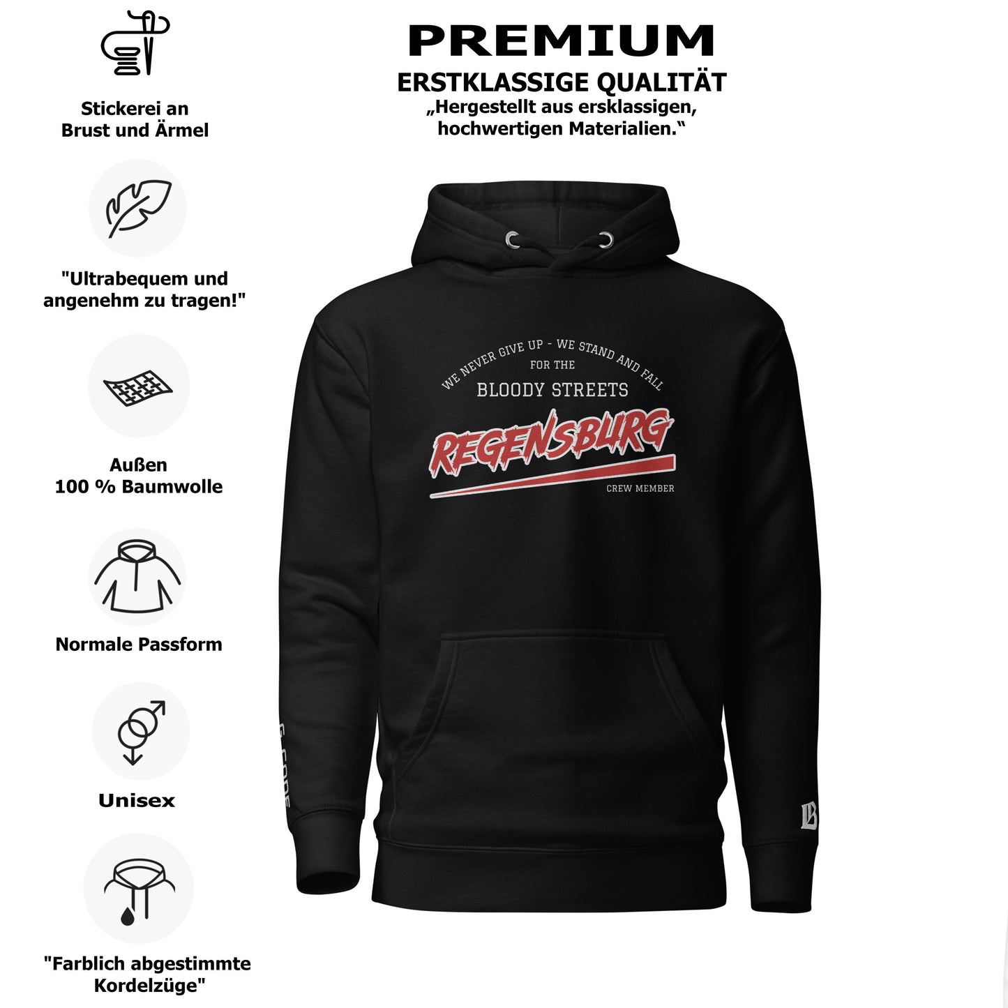 BS CITY Regensburg Crew Member Hoodie NEW VERS
