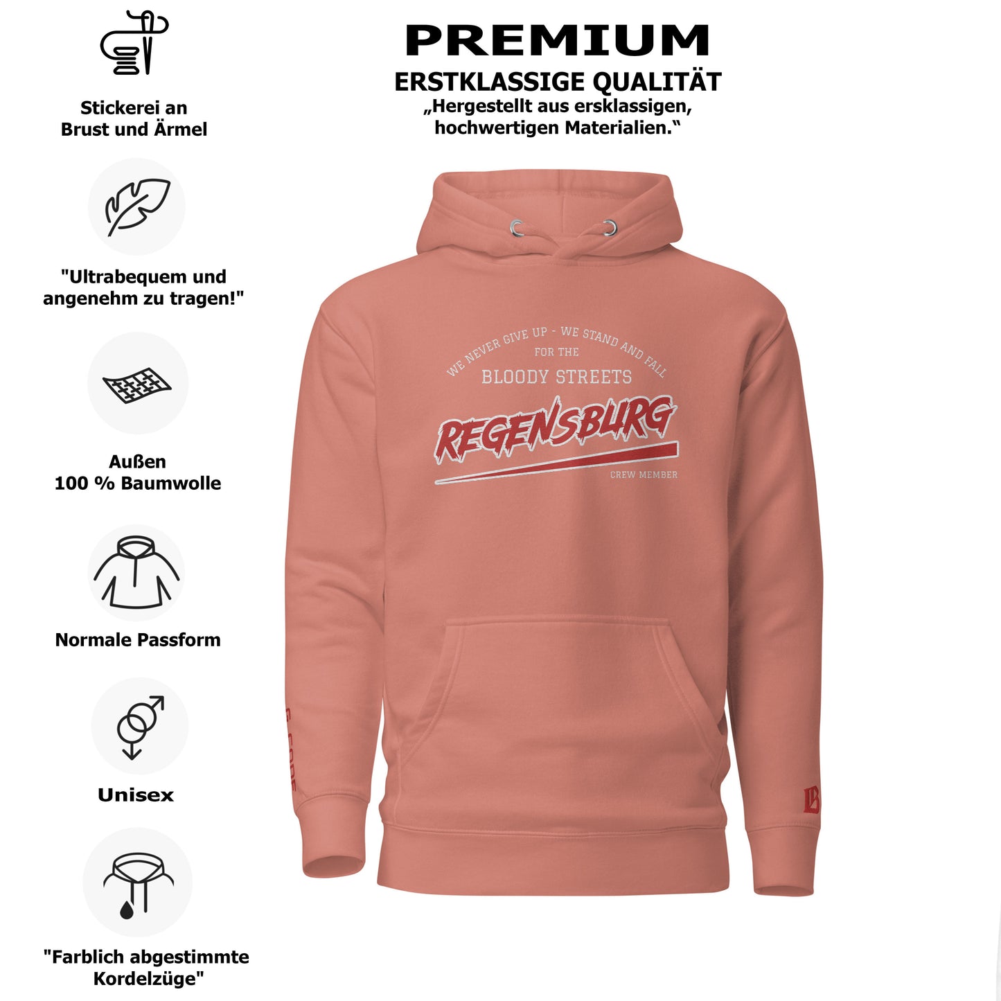 BS CITY Regensburg Crew Member Hoodie NEW VERS