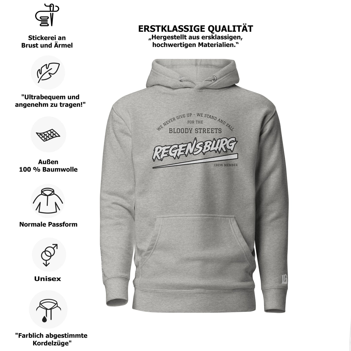 BS CITY Regensburg Crew Member Hoodie NEW VERS
