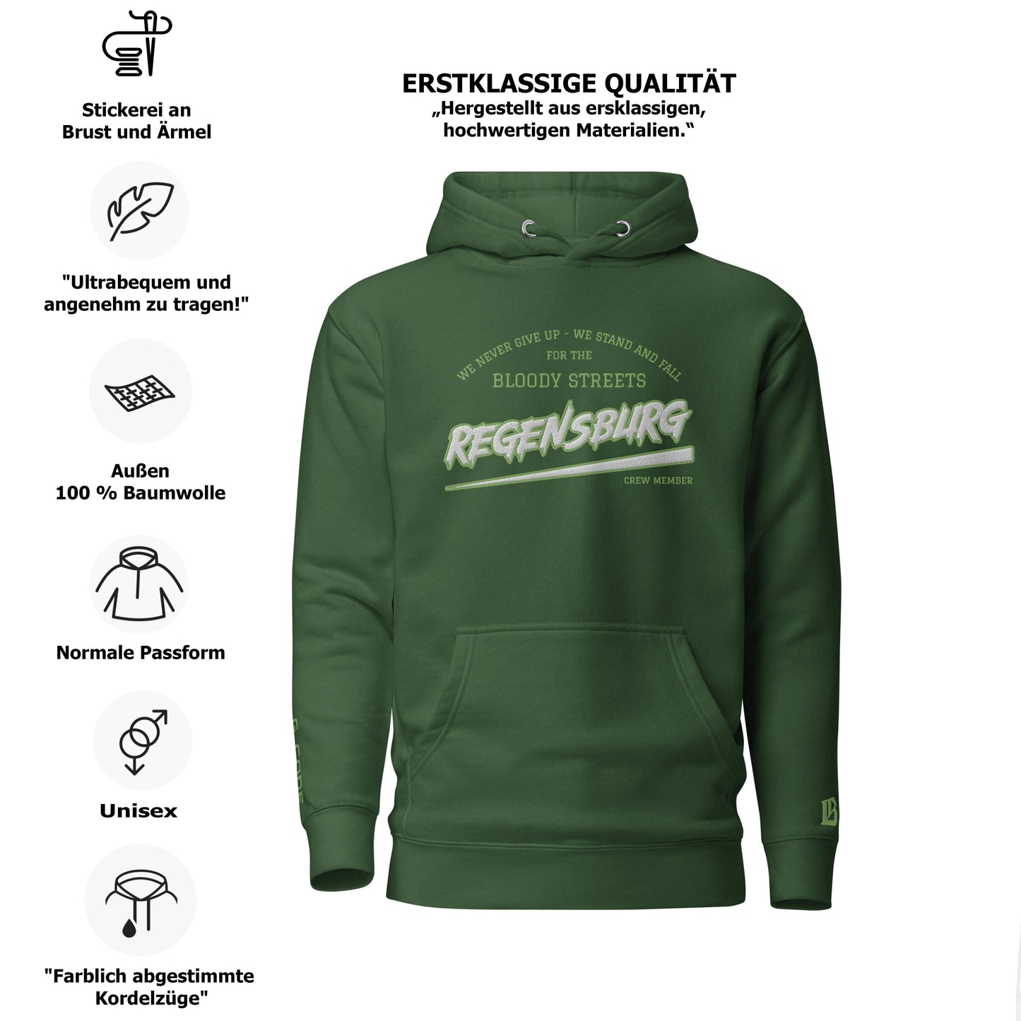 BS CITY Regensburg Crew Member Hoodie NEW VERS