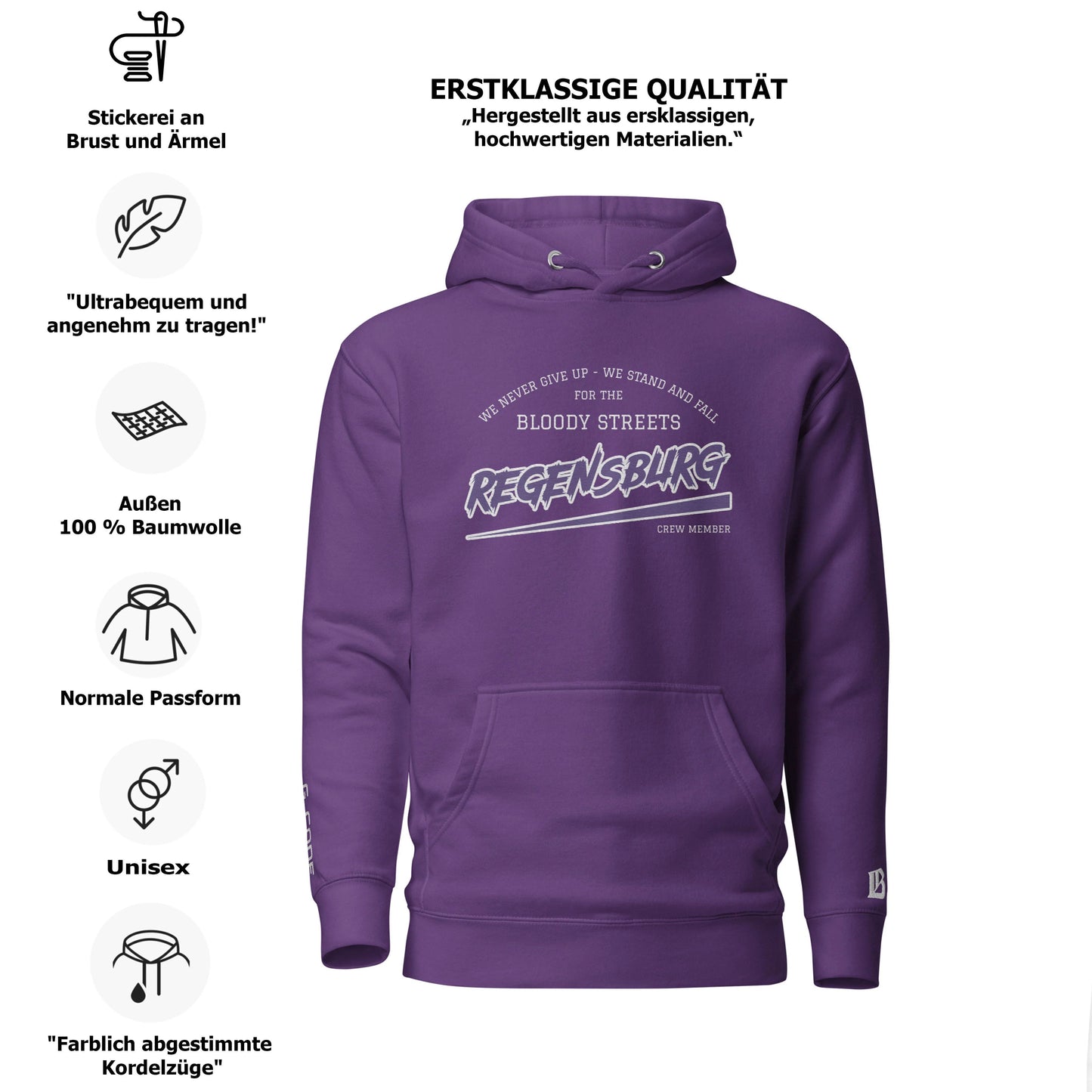 BS CITY Regensburg Crew Member Hoodie NEW VERS