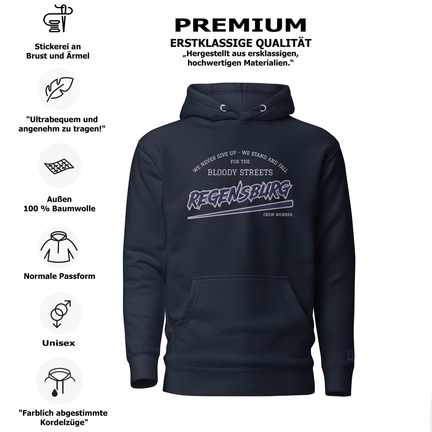 BS CITY Regensburg Crew Member Hoodie NEW VERS
