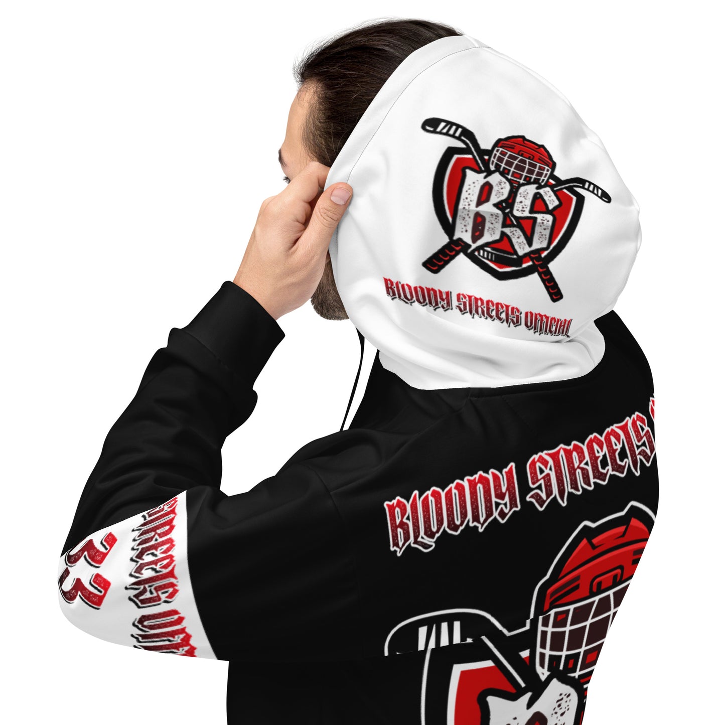 Bloody Streets Hockey Unisex Hoodie - BLOODY-STREETS.DE Streetwear Herren und Damen Hoodies, T-Shirts, Pullis