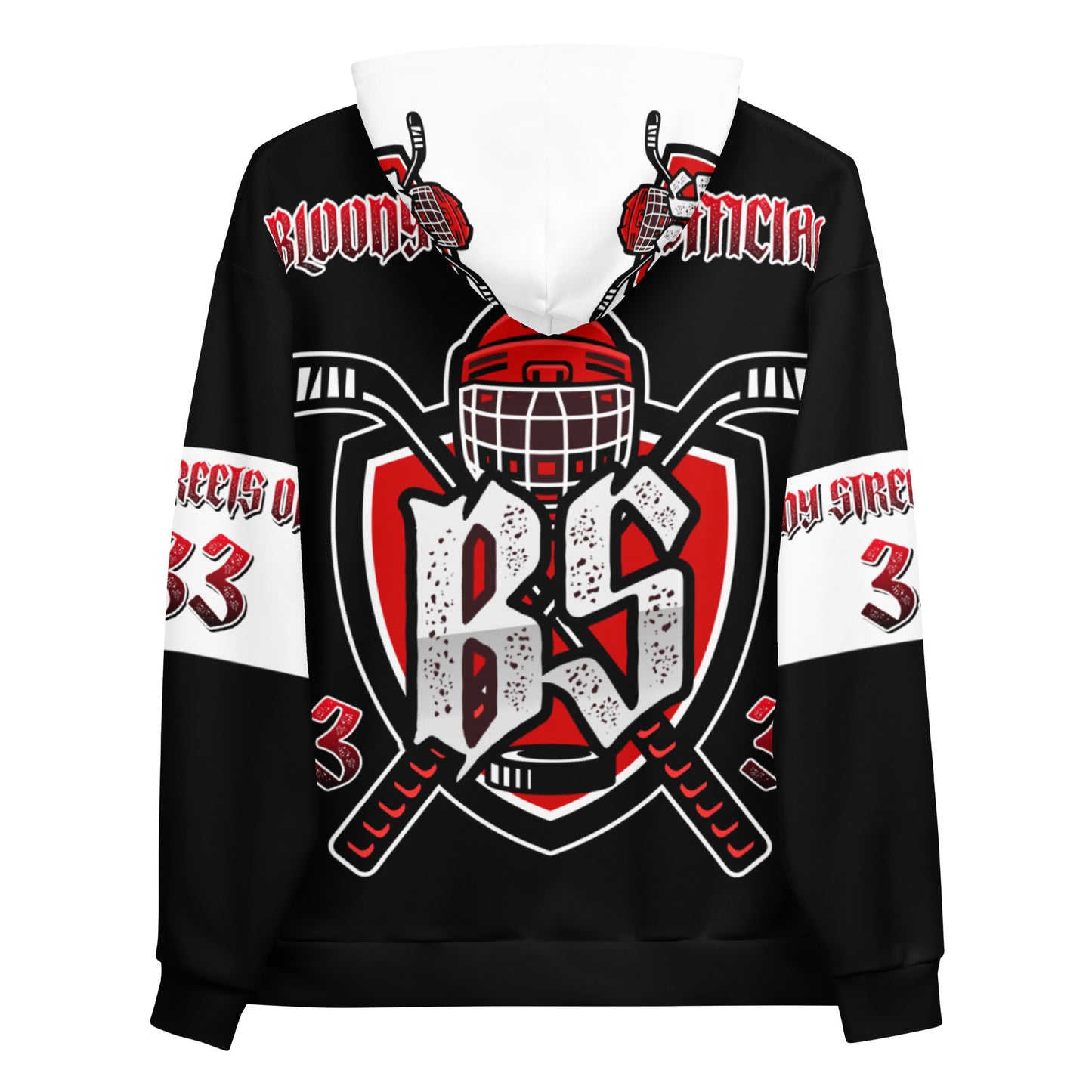 Bloody Streets Hockey Unisex Hoodie - BLOODY-STREETS.DE Streetwear Herren und Damen Hoodies, T-Shirts, Pullis