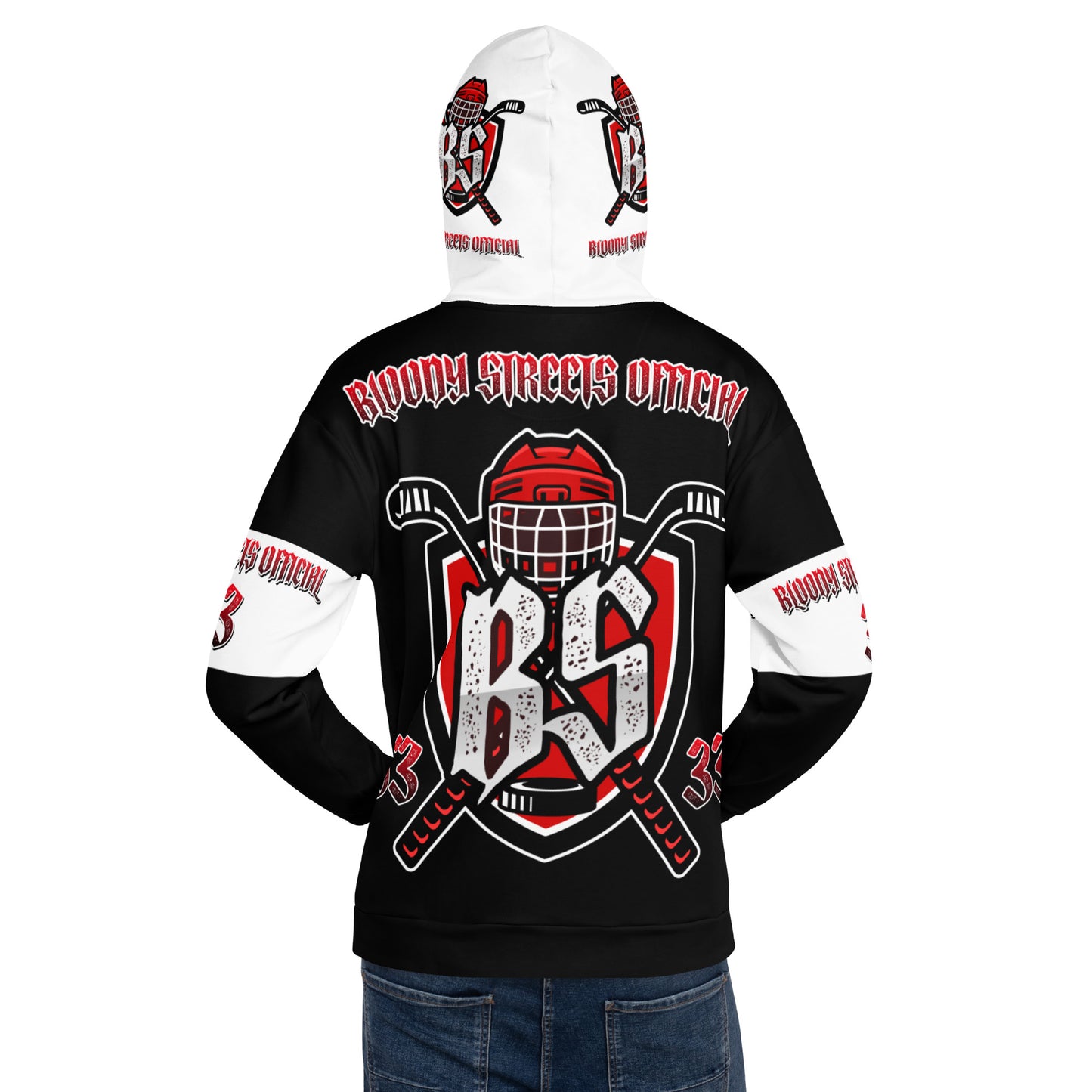 Bloody Streets Hockey Unisex Hoodie - BLOODY-STREETS.DE Streetwear Herren und Damen Hoodies, T-Shirts, Pullis