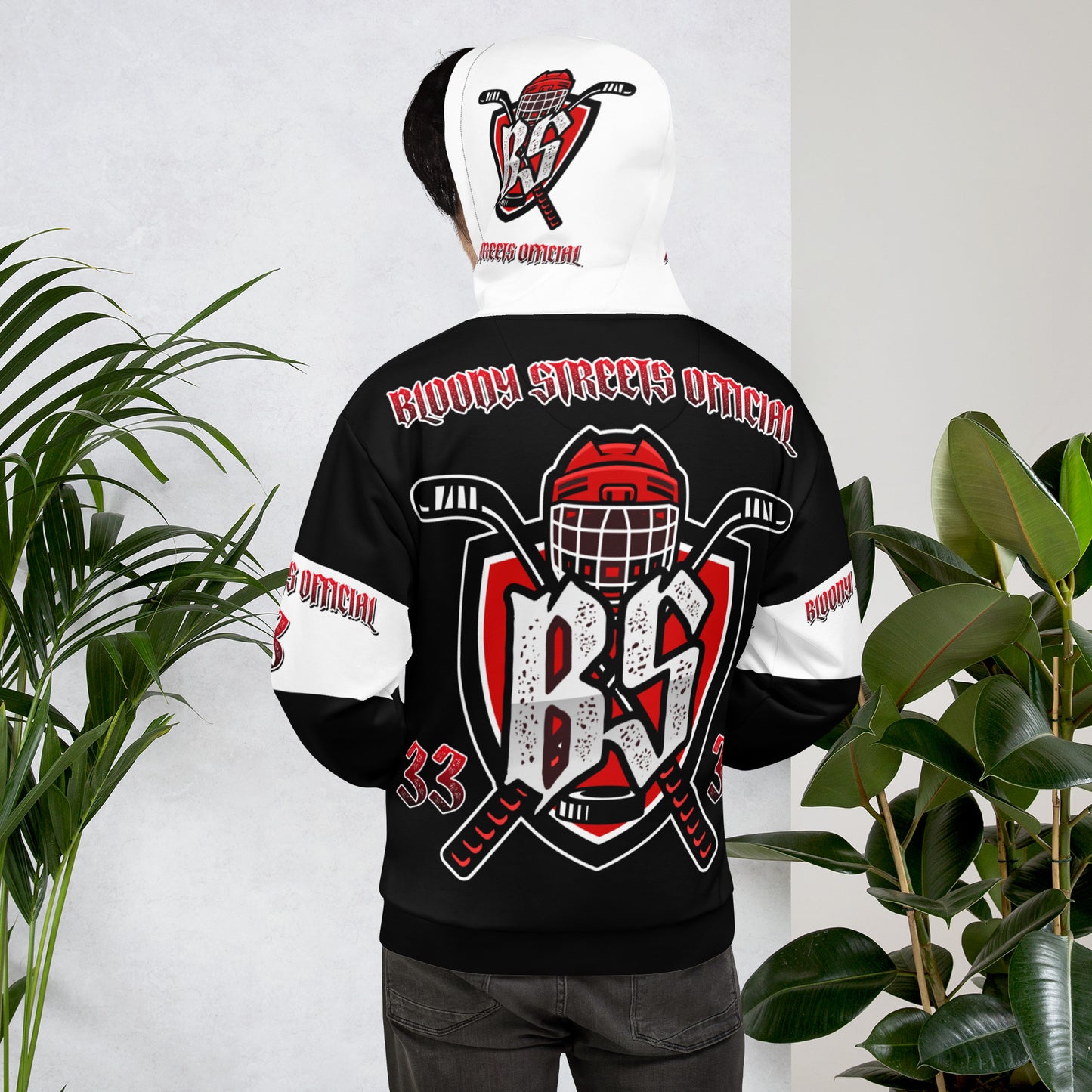 Bloody Streets Hockey Unisex Hoodie - BLOODY-STREETS.DE Streetwear Herren und Damen Hoodies, T-Shirts, Pullis