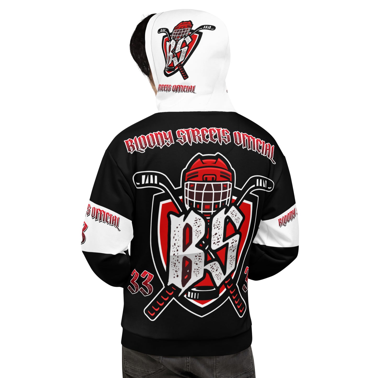 Bloody Streets Hockey Unisex Hoodie - BLOODY-STREETS.DE Streetwear Herren und Damen Hoodies, T-Shirts, Pullis