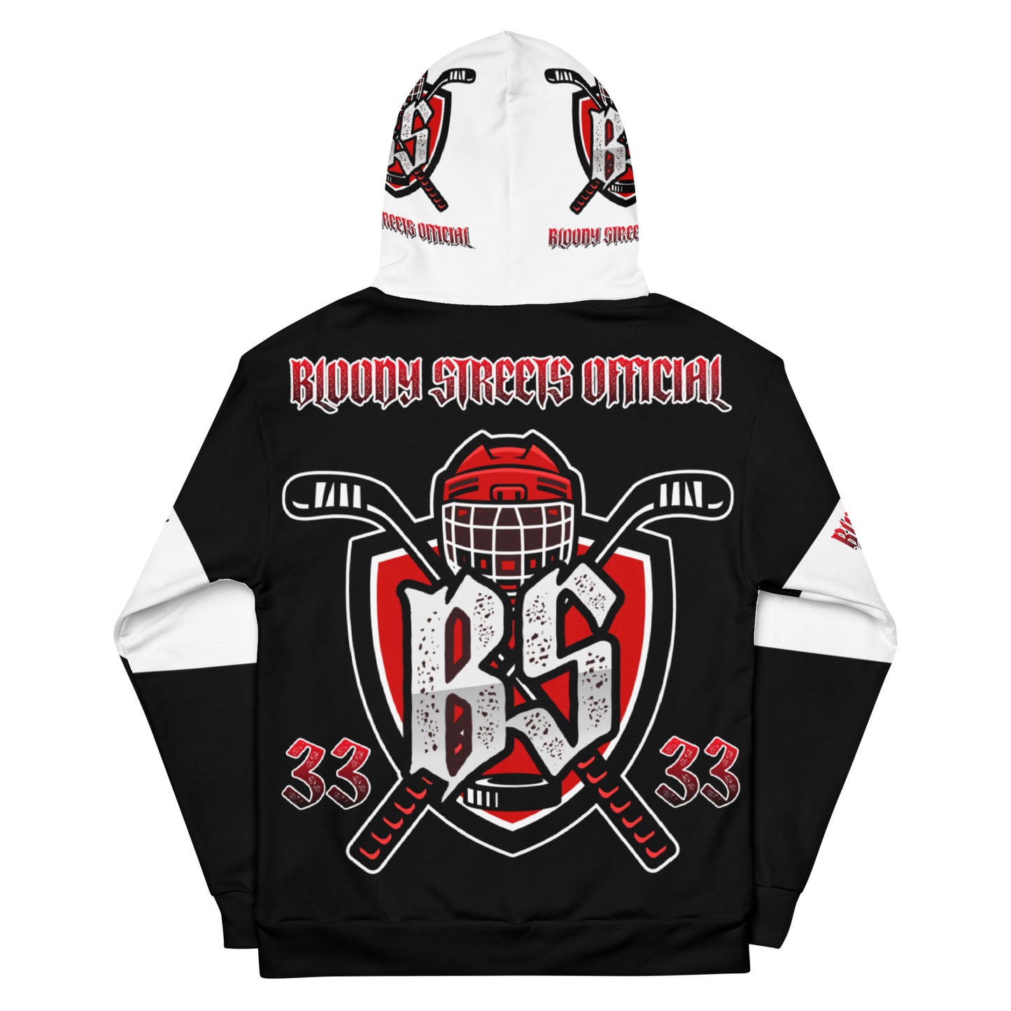 Bloody Streets Hockey Unisex Hoodie - BLOODY-STREETS.DE Streetwear Herren und Damen Hoodies, T-Shirts, Pullis