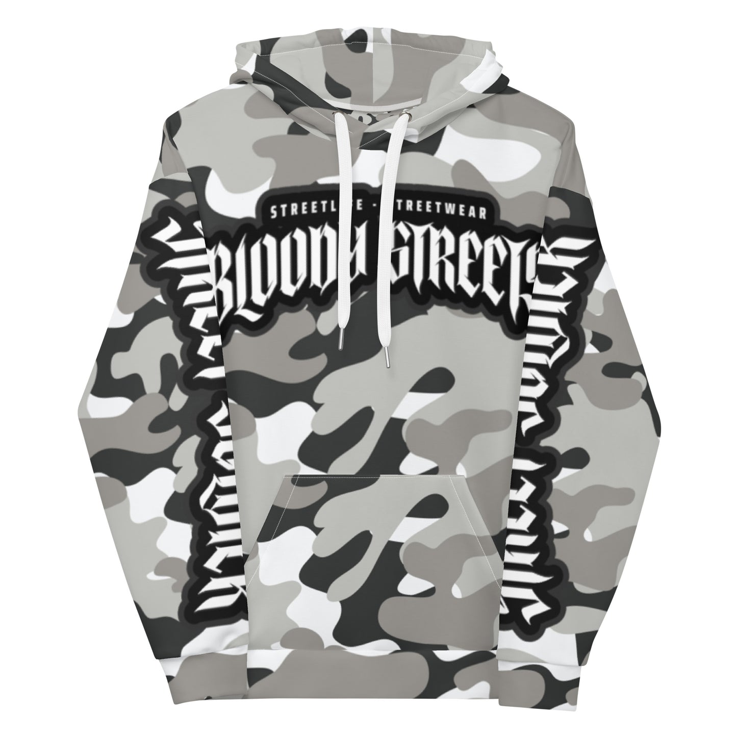CAMOUFLAGE Bull Dog "Street Soldier" Unisex Hoodie - BLOODY-STREETS.DE Streetwear Herren und Damen Hoodies, T-Shirts, Pullis