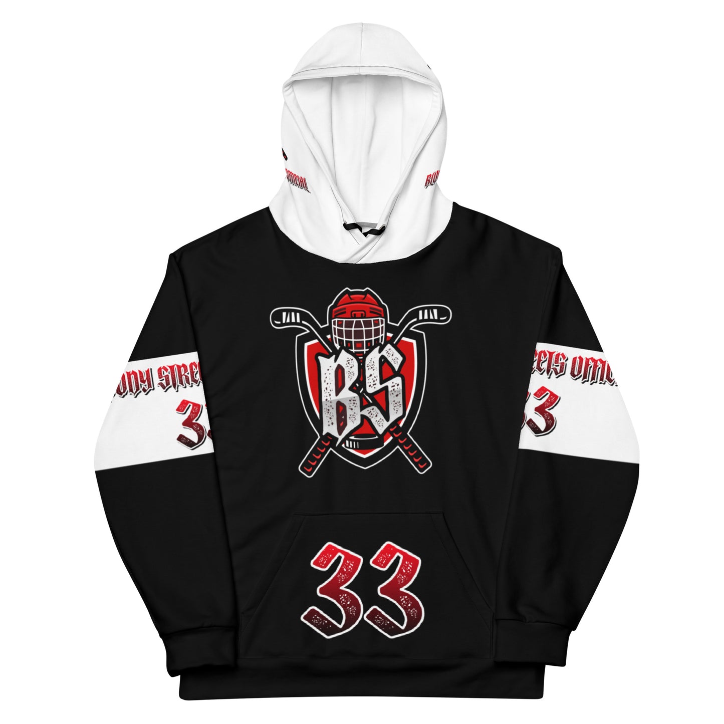 Bloody Streets Hockey Unisex Hoodie - BLOODY-STREETS.DE Streetwear Herren und Damen Hoodies, T-Shirts, Pullis