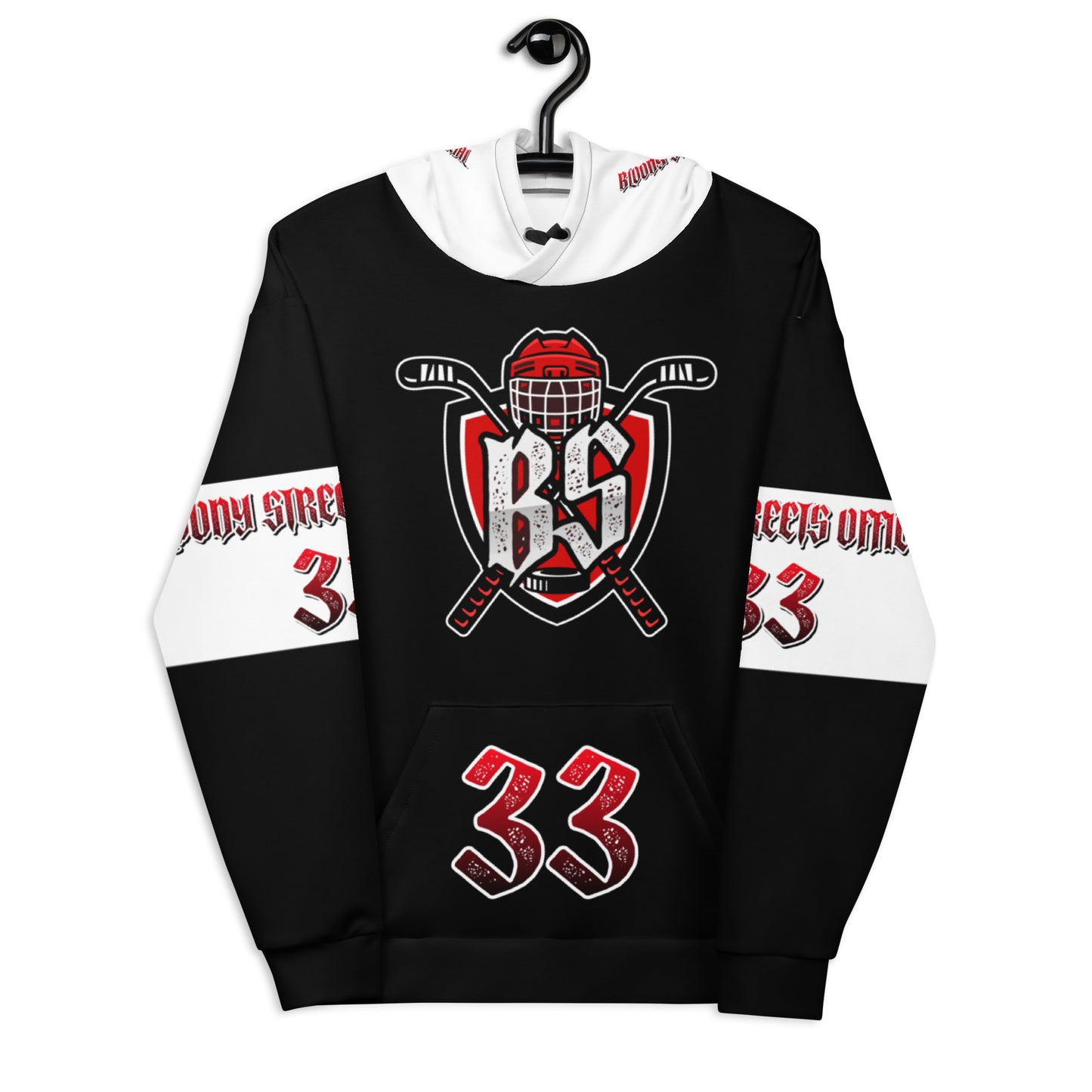 Bloody Streets Hockey Unisex Hoodie - BLOODY-STREETS.DE Streetwear Herren und Damen Hoodies, T-Shirts, Pullis