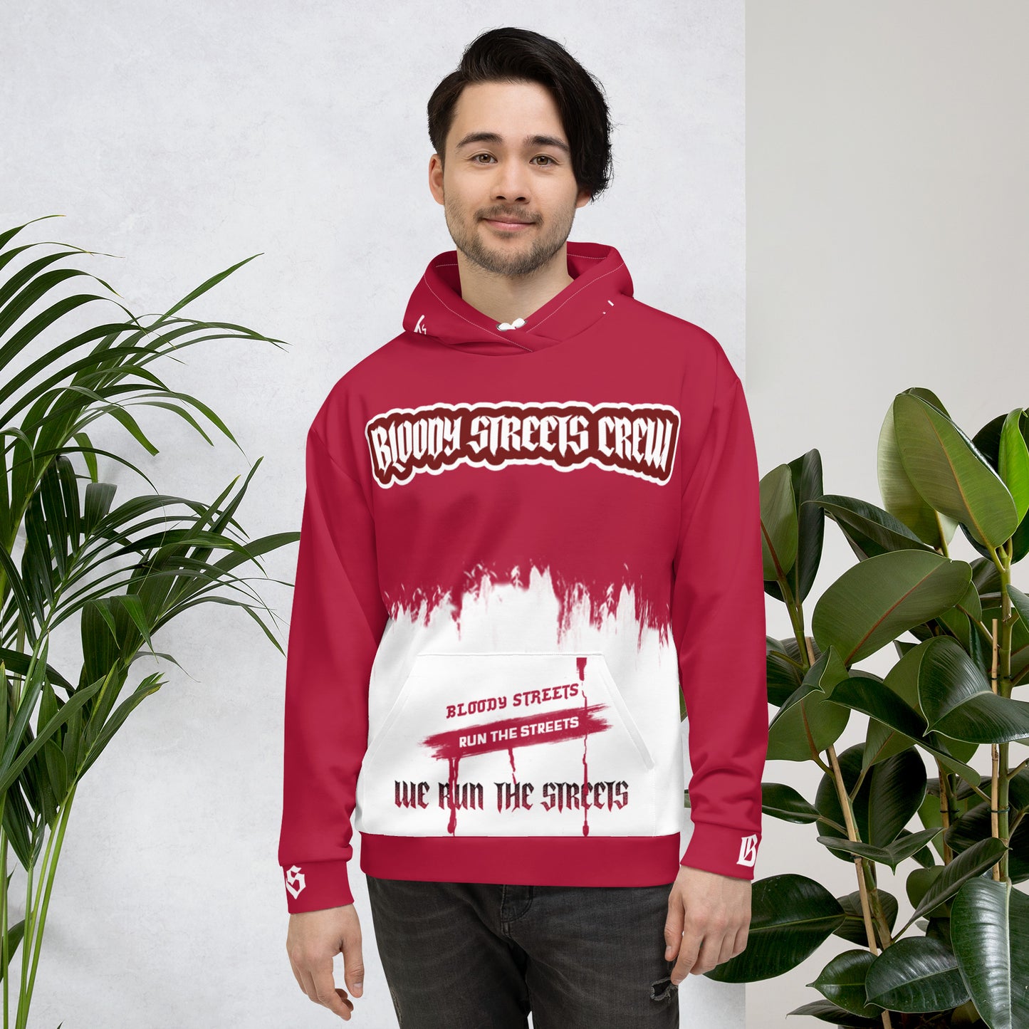 We Run The Streets - Streetwear Hoodie auf Bloody Hoodie Gangster Look - BLOODY-STREETS.DE Streetwear Herren und Damen Hoodies, T-Shirts, Pullis