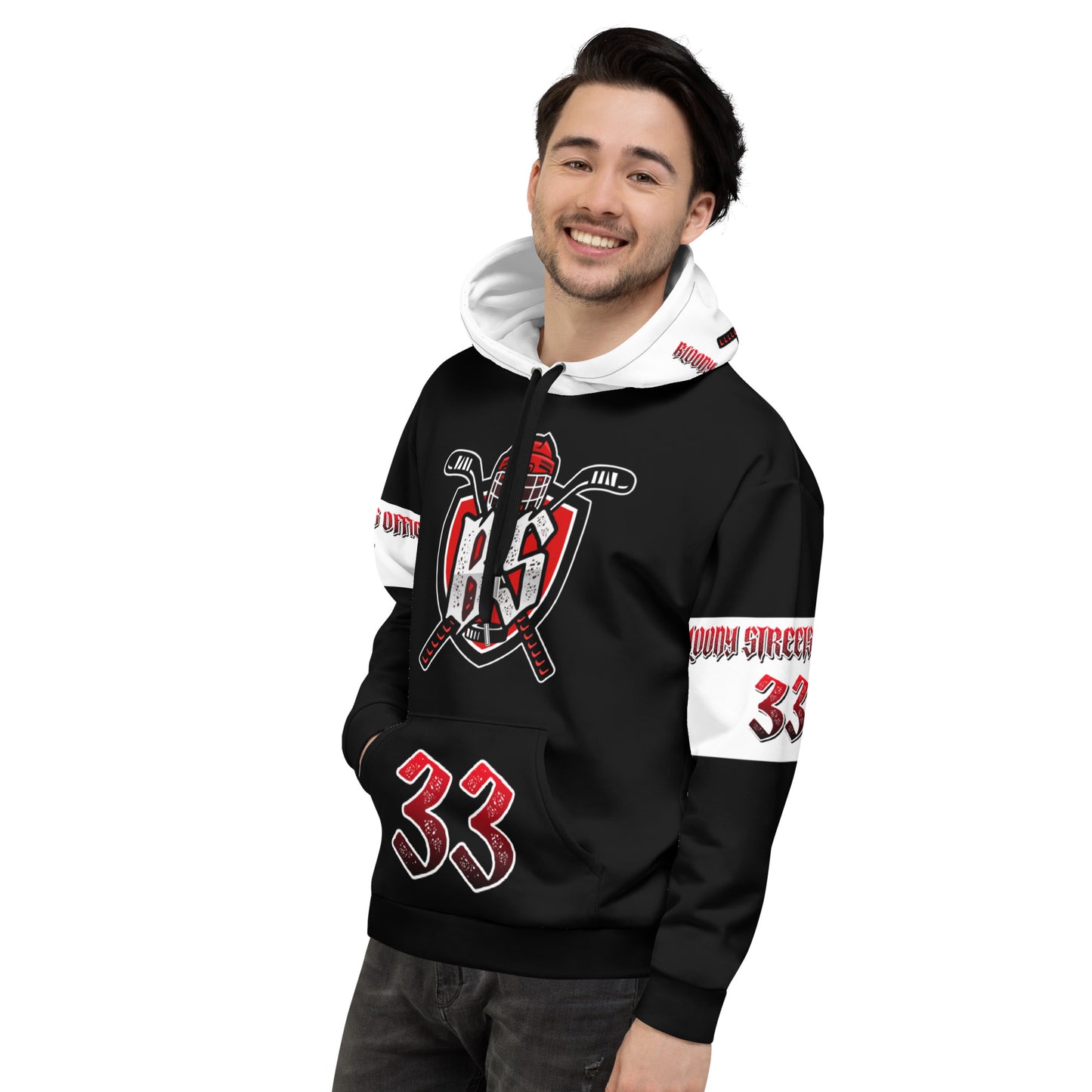 Bloody Streets Hockey Unisex Hoodie - BLOODY-STREETS.DE Streetwear Herren und Damen Hoodies, T-Shirts, Pullis
