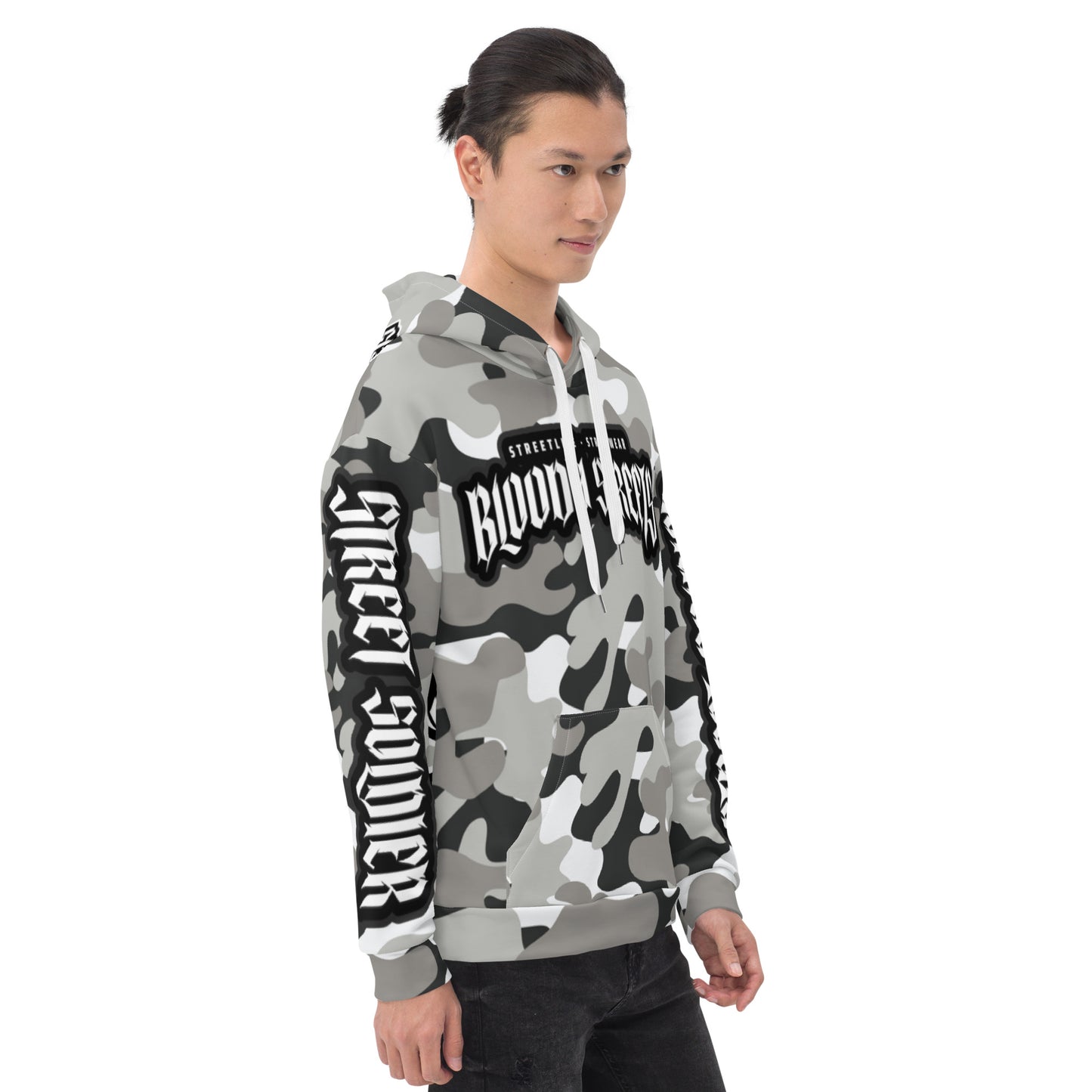 CAMOUFLAGE Bull Dog "Street Soldier" Unisex Hoodie - BLOODY-STREETS.DE Streetwear Herren und Damen Hoodies, T-Shirts, Pullis