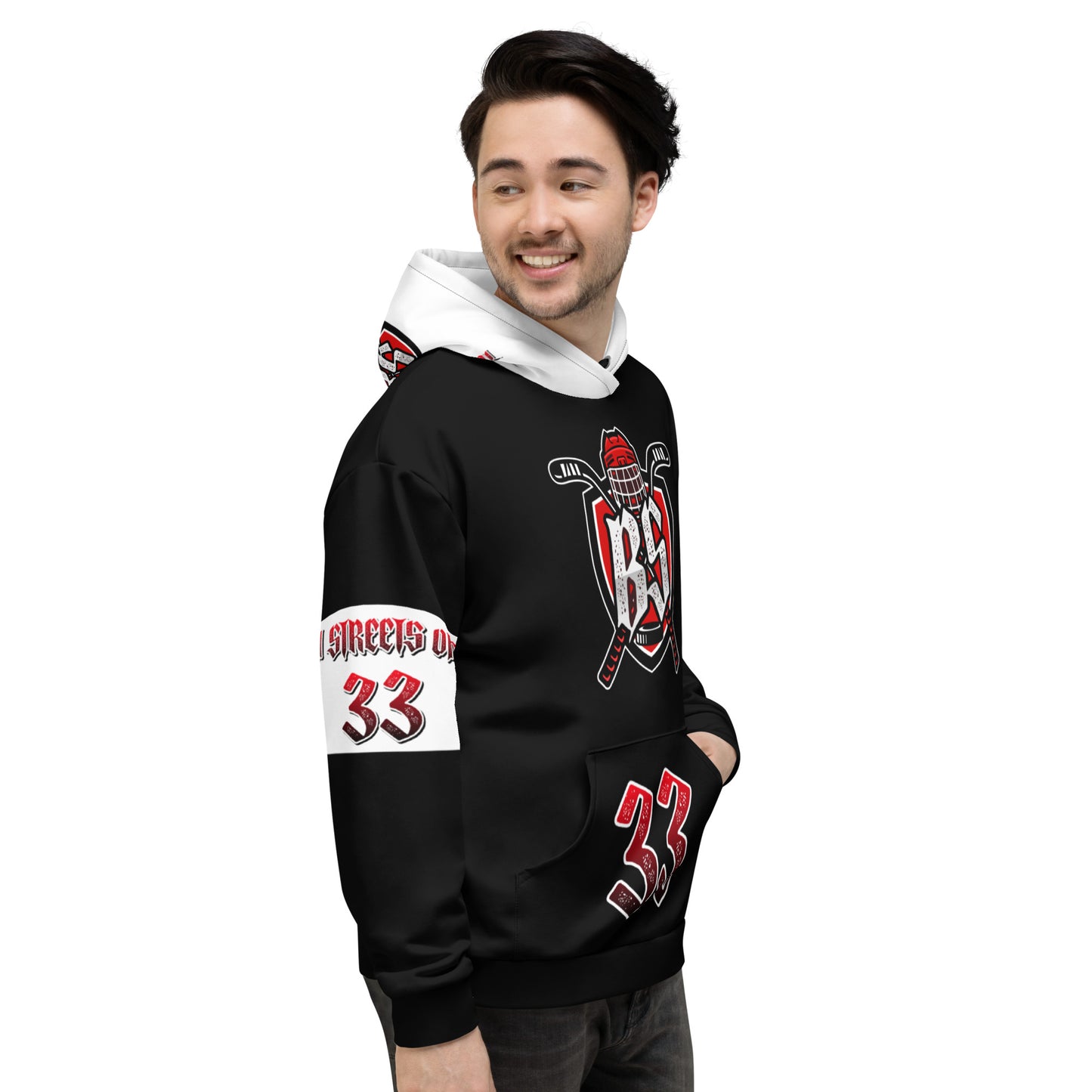 Bloody Streets Hockey Unisex Hoodie - BLOODY-STREETS.DE Streetwear Herren und Damen Hoodies, T-Shirts, Pullis