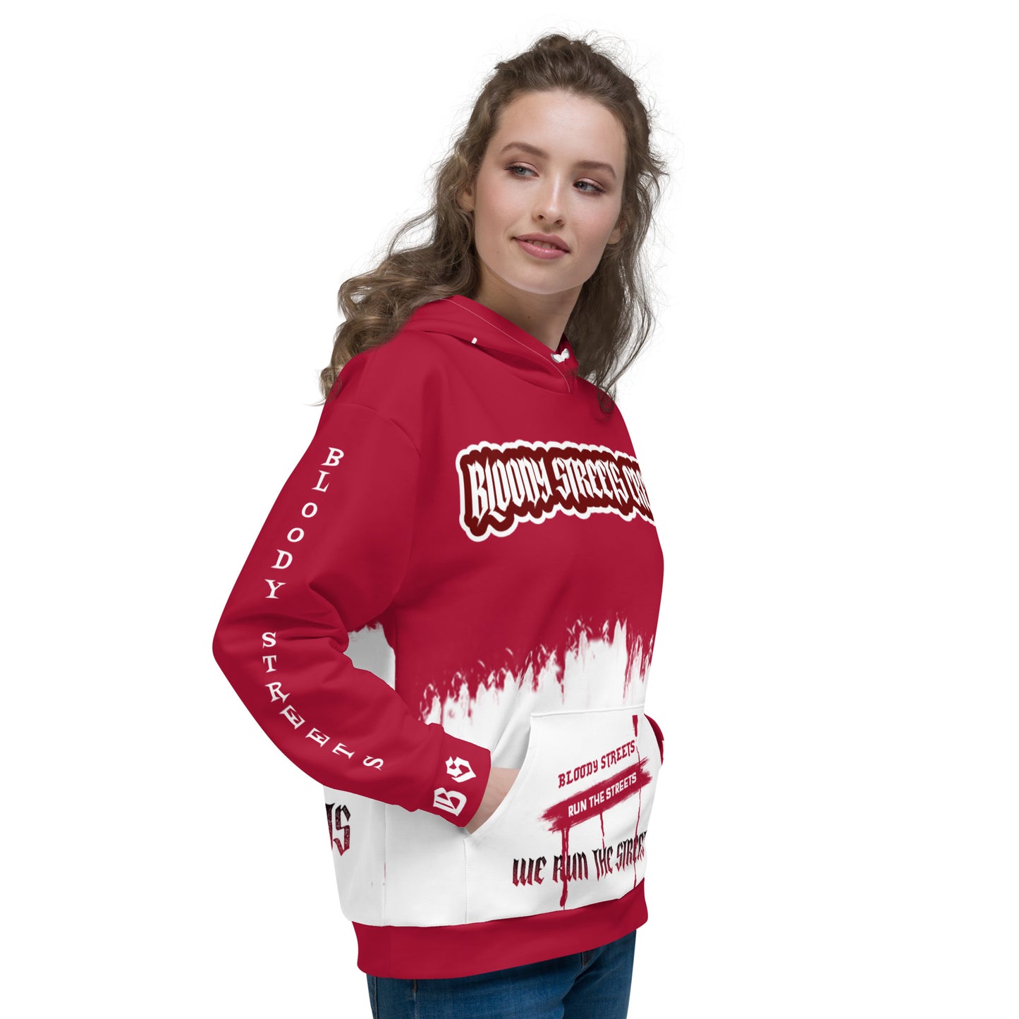 We Run The Streets - Streetwear Hoodie auf Bloody Hoodie Gangster Look - BLOODY-STREETS.DE Streetwear Herren und Damen Hoodies, T-Shirts, Pullis