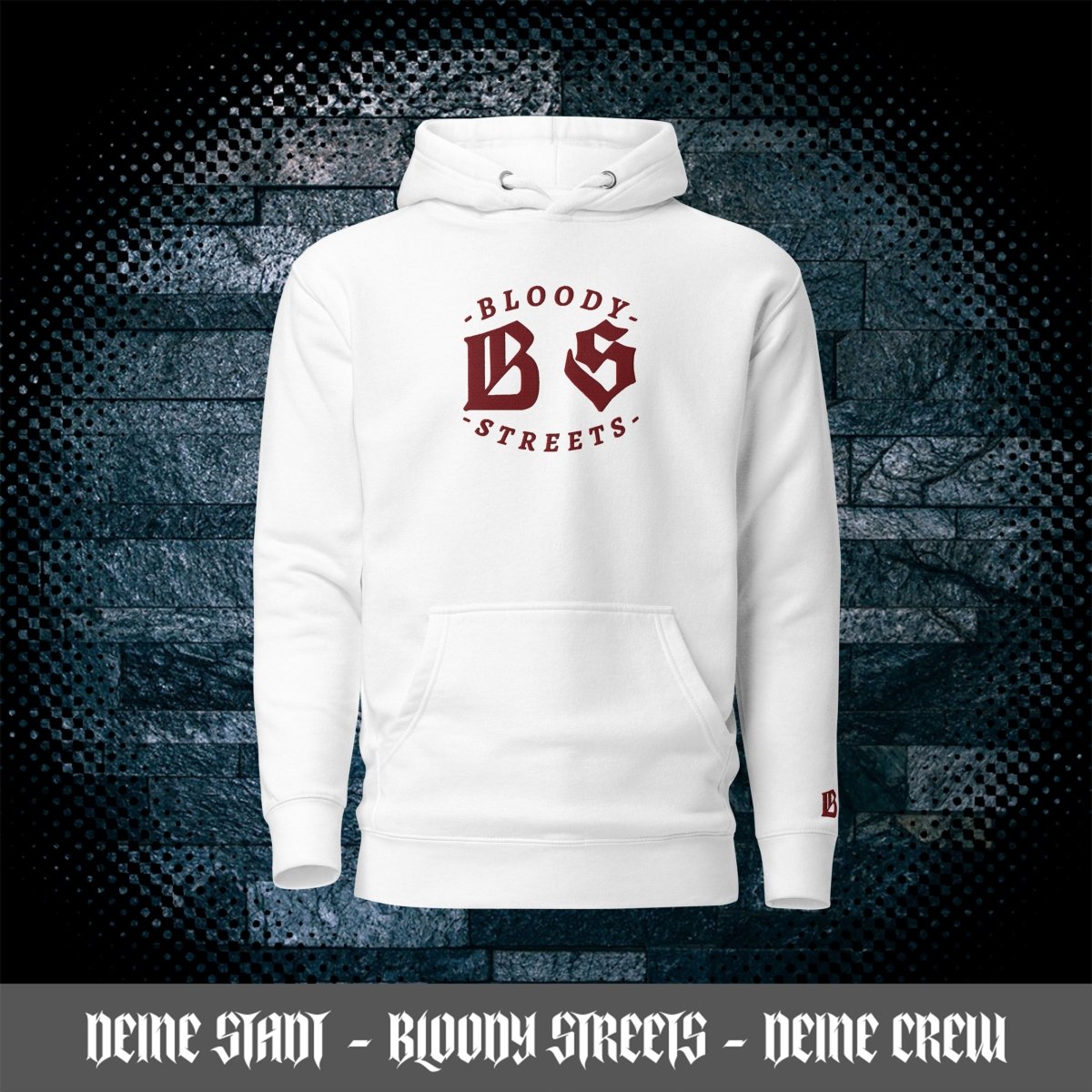 BLOODY STREETS Crew Member "Save our Streets! - BLOODY - STREETS.DE Streetwear Herren und Damen Hoodies, T-Shirts, Pullis