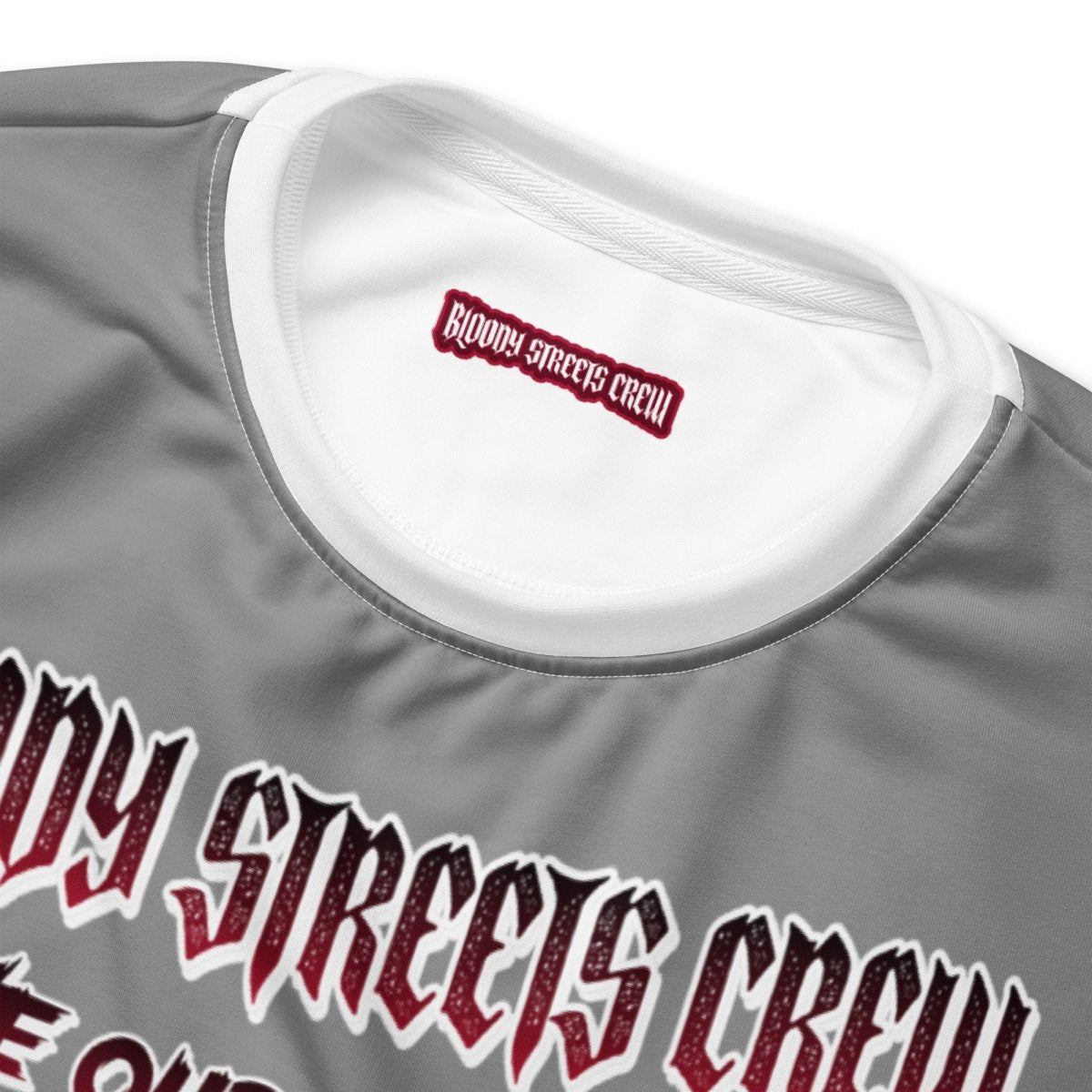 BLOODY STREETS Crew Member Streetwear Pullover Gray - BLOODY - STREETS.DE Streetwear Herren und Damen Hoodies, T-Shirts, Pullis