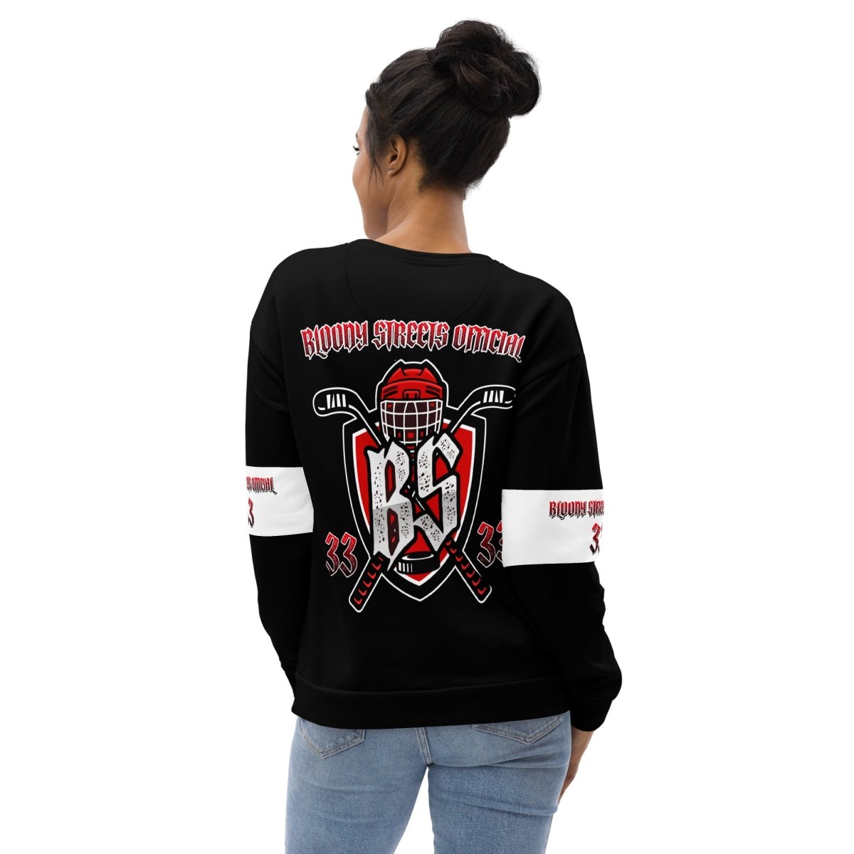 Bloody Streets Hockey Unisex Pullover - BLOODY - STREETS.DE Streetwear Herren und Damen Hoodies, T-Shirts, Pullis