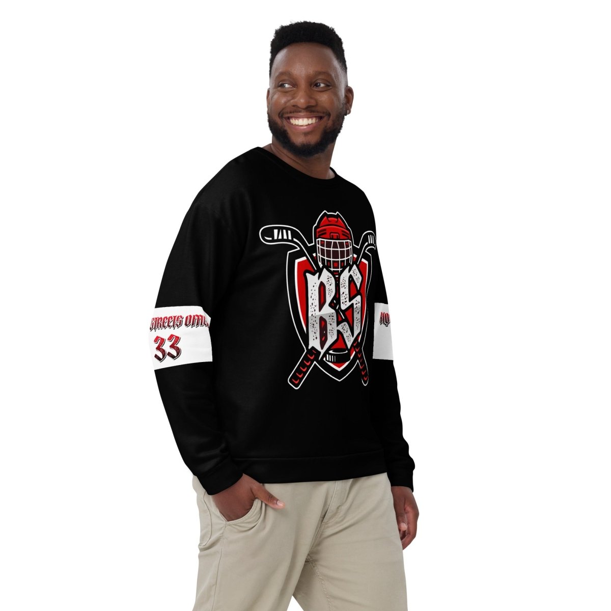 Bloody Streets Hockey Unisex Pullover - BLOODY - STREETS.DE Streetwear Herren und Damen Hoodies, T-Shirts, Pullis