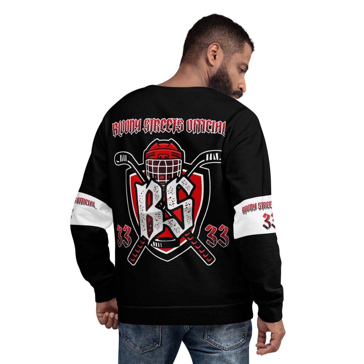 Bloody Streets Hockey Unisex Pullover - BLOODY - STREETS.DE Streetwear Herren und Damen Hoodies, T-Shirts, Pullis