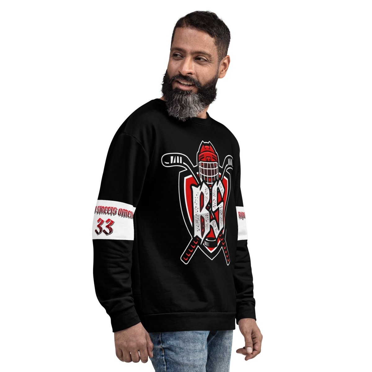 Bloody Streets Hockey Unisex Pullover - BLOODY - STREETS.DE Streetwear Herren und Damen Hoodies, T-Shirts, Pullis