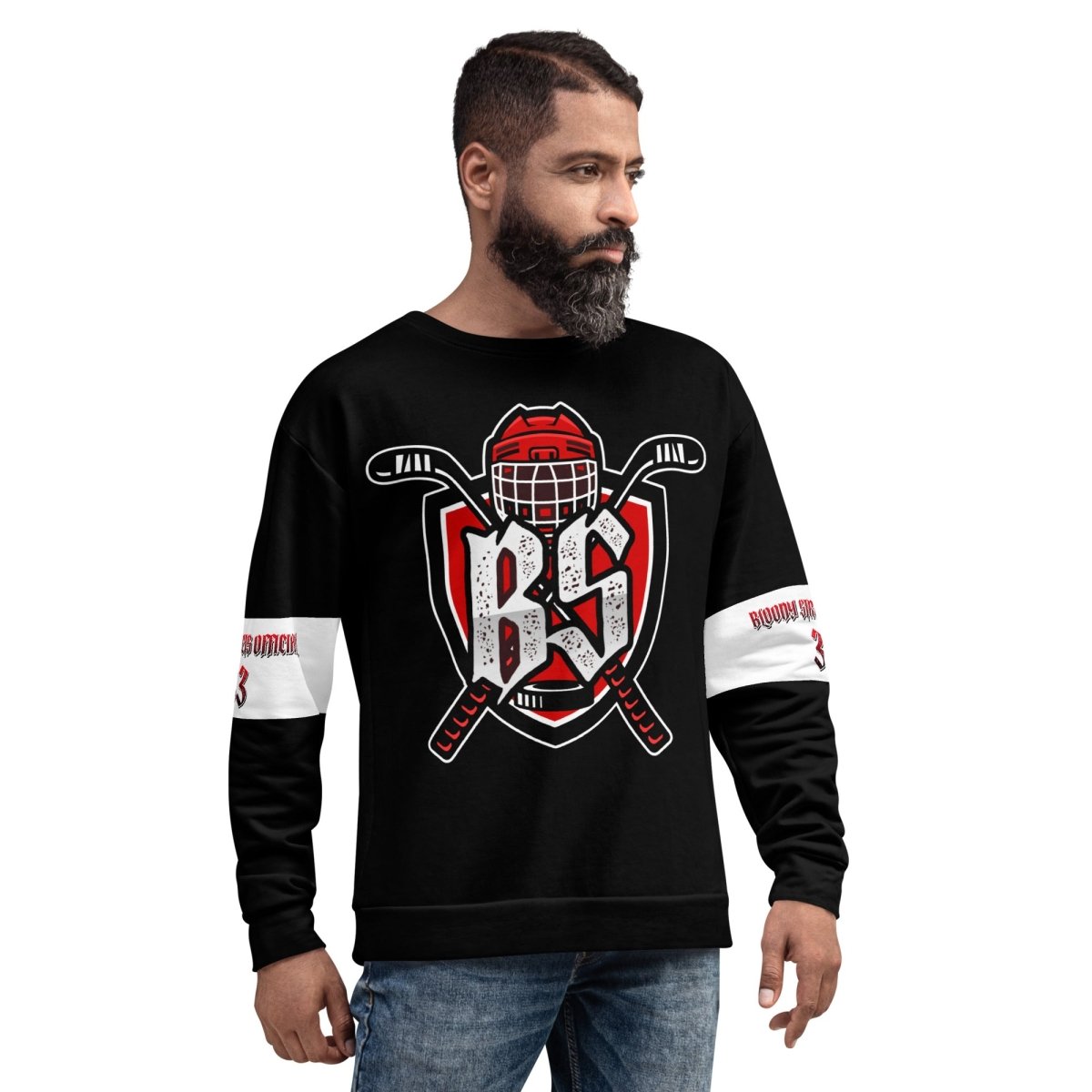 Bloody Streets Hockey Unisex Pullover - BLOODY - STREETS.DE Streetwear Herren und Damen Hoodies, T-Shirts, Pullis