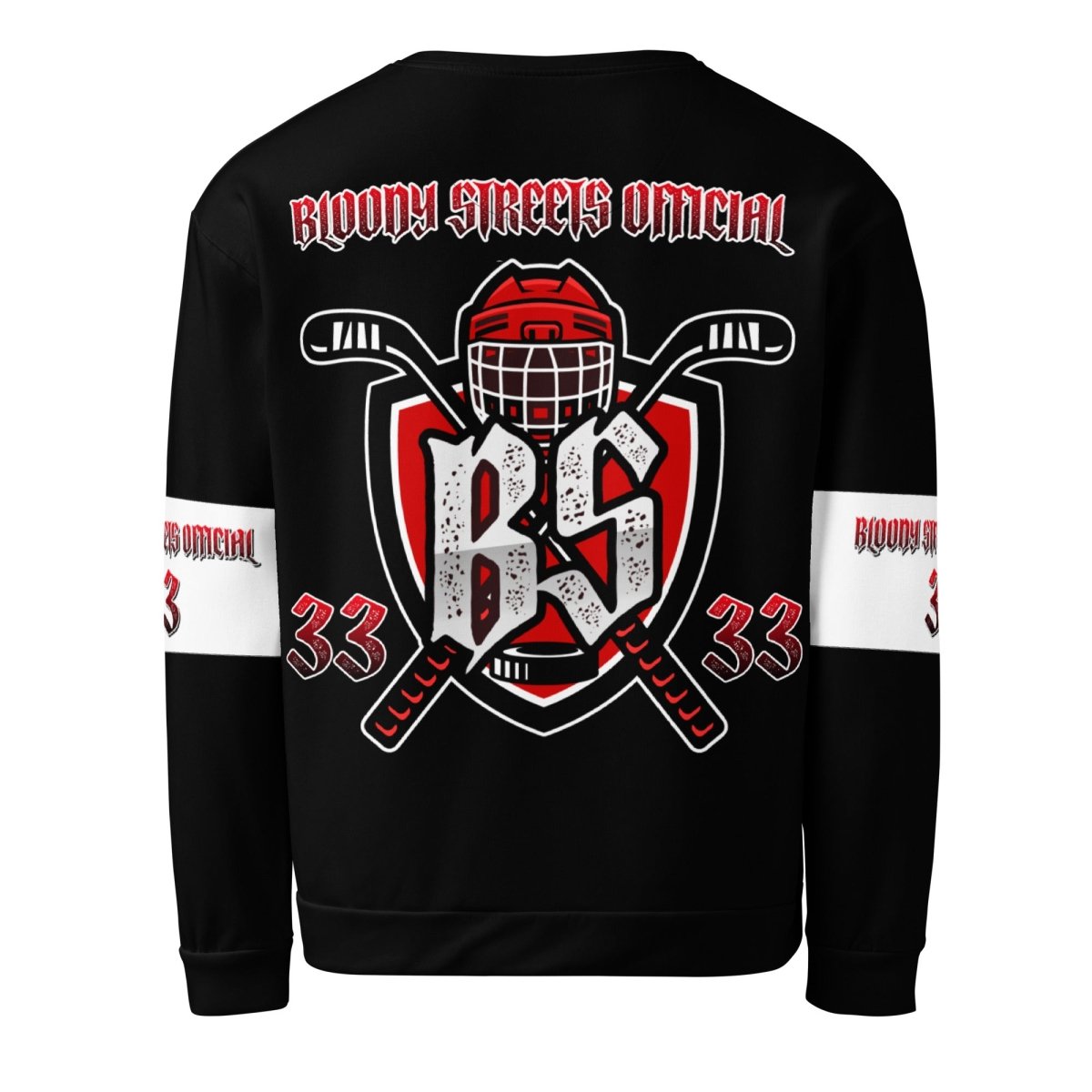 Bloody Streets Hockey Unisex Pullover - BLOODY - STREETS.DE Streetwear Herren und Damen Hoodies, T-Shirts, Pullis