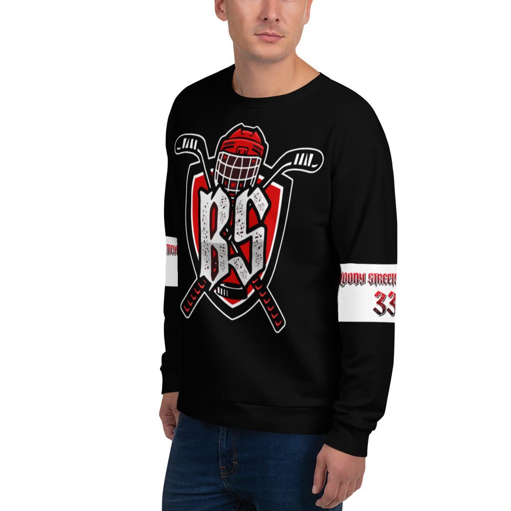 Bloody Streets Hockey Unisex Pullover - BLOODY - STREETS.DE Streetwear Herren und Damen Hoodies, T-Shirts, Pullis