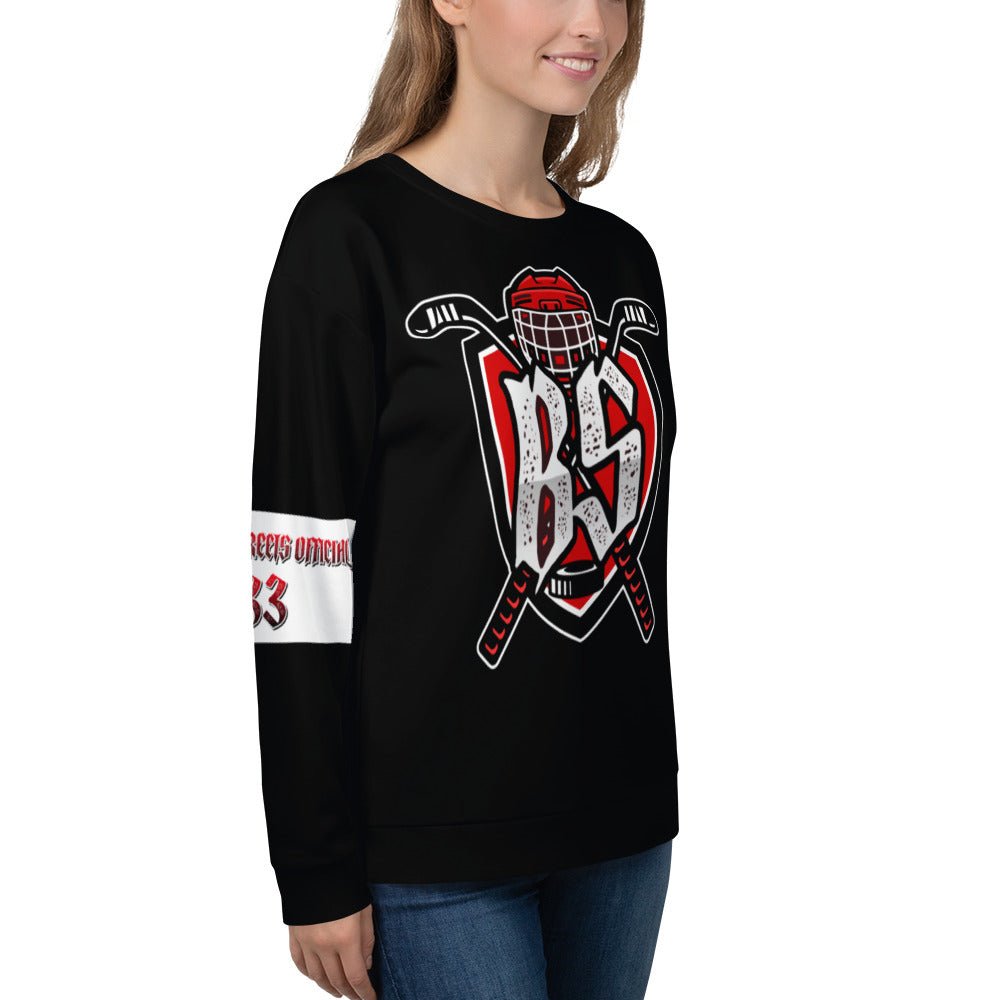 Bloody Streets Hockey Unisex Pullover - BLOODY - STREETS.DE Streetwear Herren und Damen Hoodies, T-Shirts, Pullis