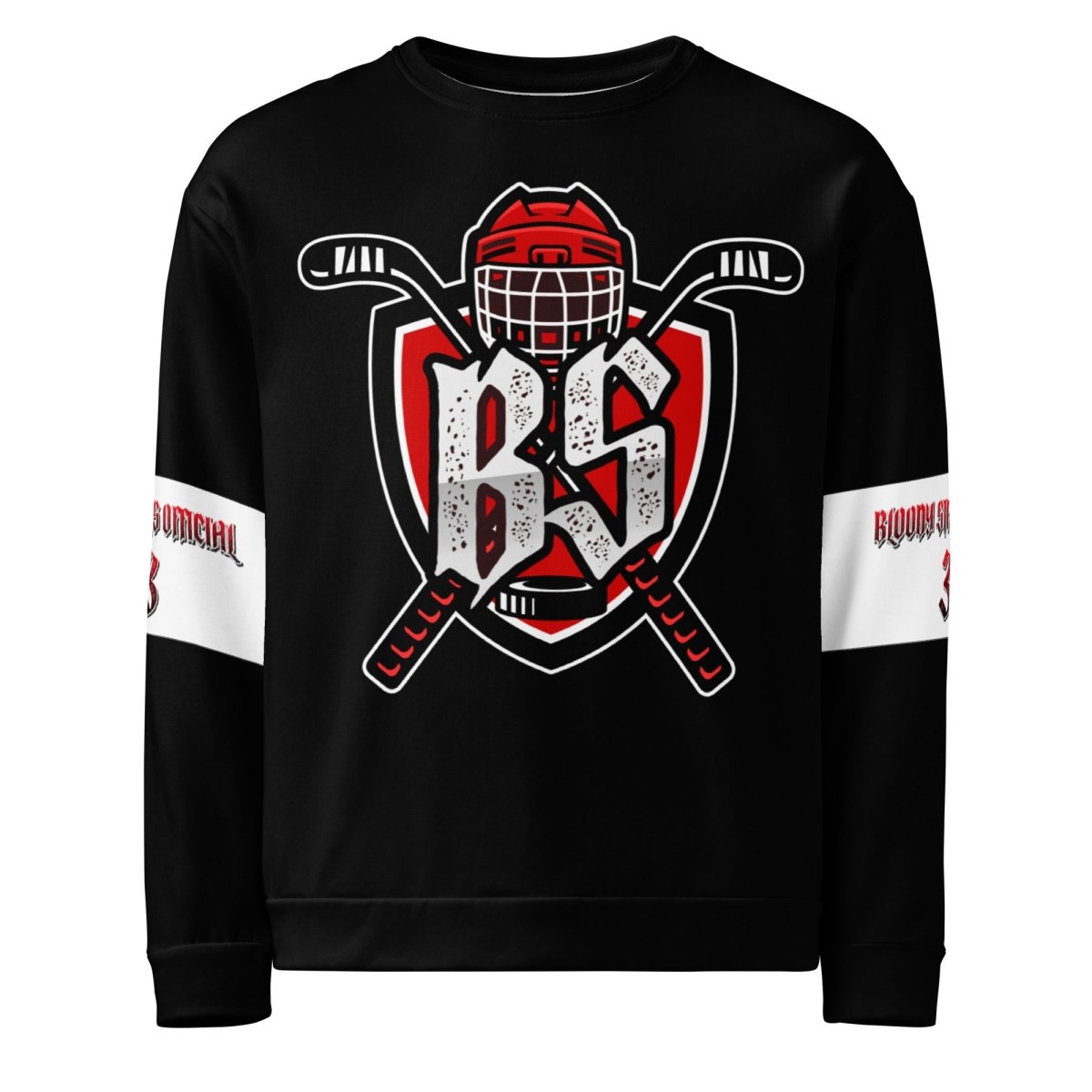 Bloody Streets Hockey Unisex Pullover - BLOODY - STREETS.DE Streetwear Herren und Damen Hoodies, T-Shirts, Pullis
