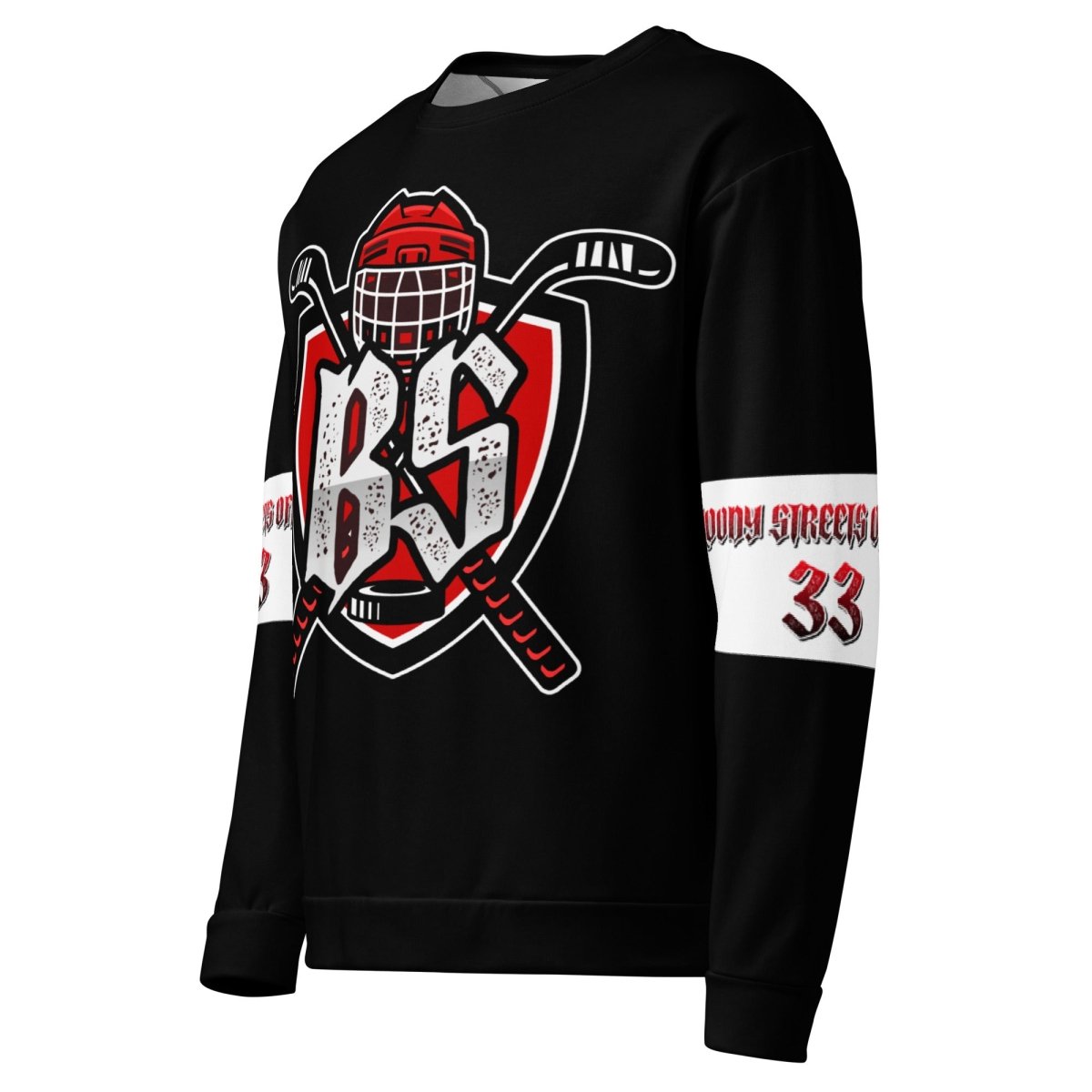 Bloody Streets Hockey Unisex Pullover - BLOODY - STREETS.DE Streetwear Herren und Damen Hoodies, T-Shirts, Pullis