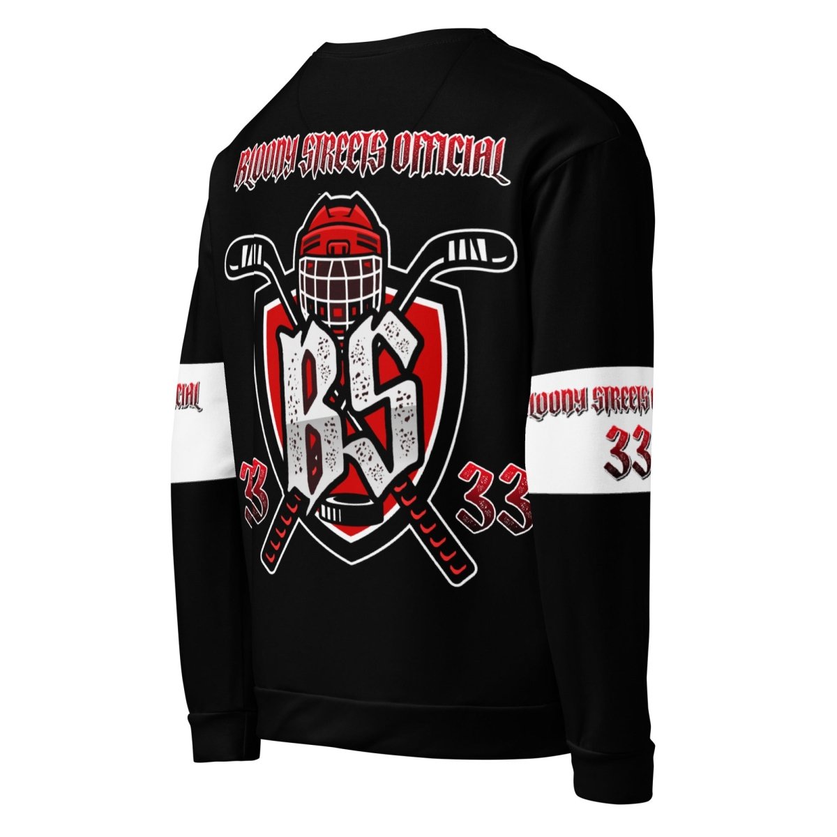 Bloody Streets Hockey Unisex Pullover - BLOODY - STREETS.DE Streetwear Herren und Damen Hoodies, T-Shirts, Pullis