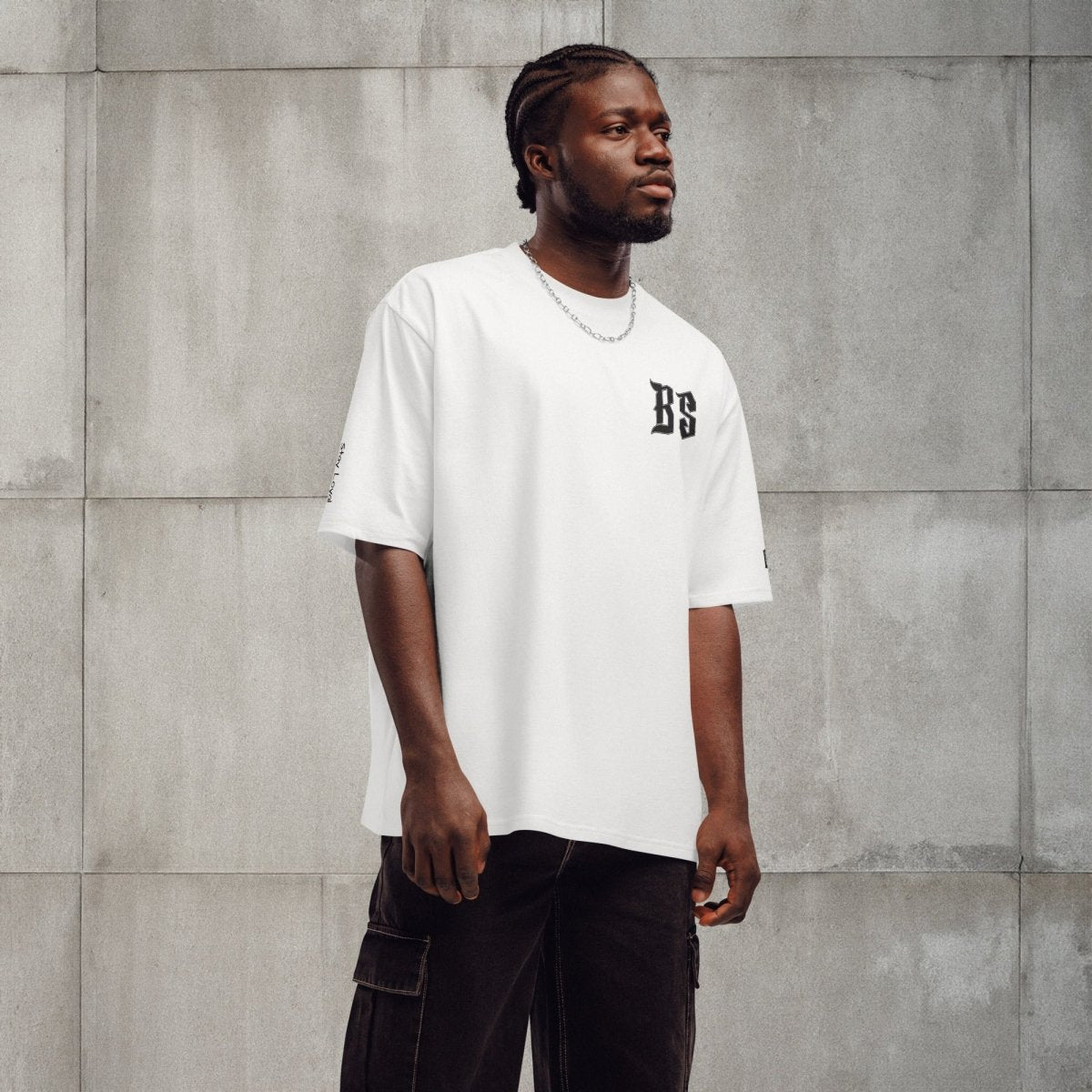 BS - CLASSIC OG - Schweres oversized T-Shirt - mit Stickerei - BLOODY - STREETS.DE Streetwear Herren und Damen Hoodies, T-Shirts, Pullis