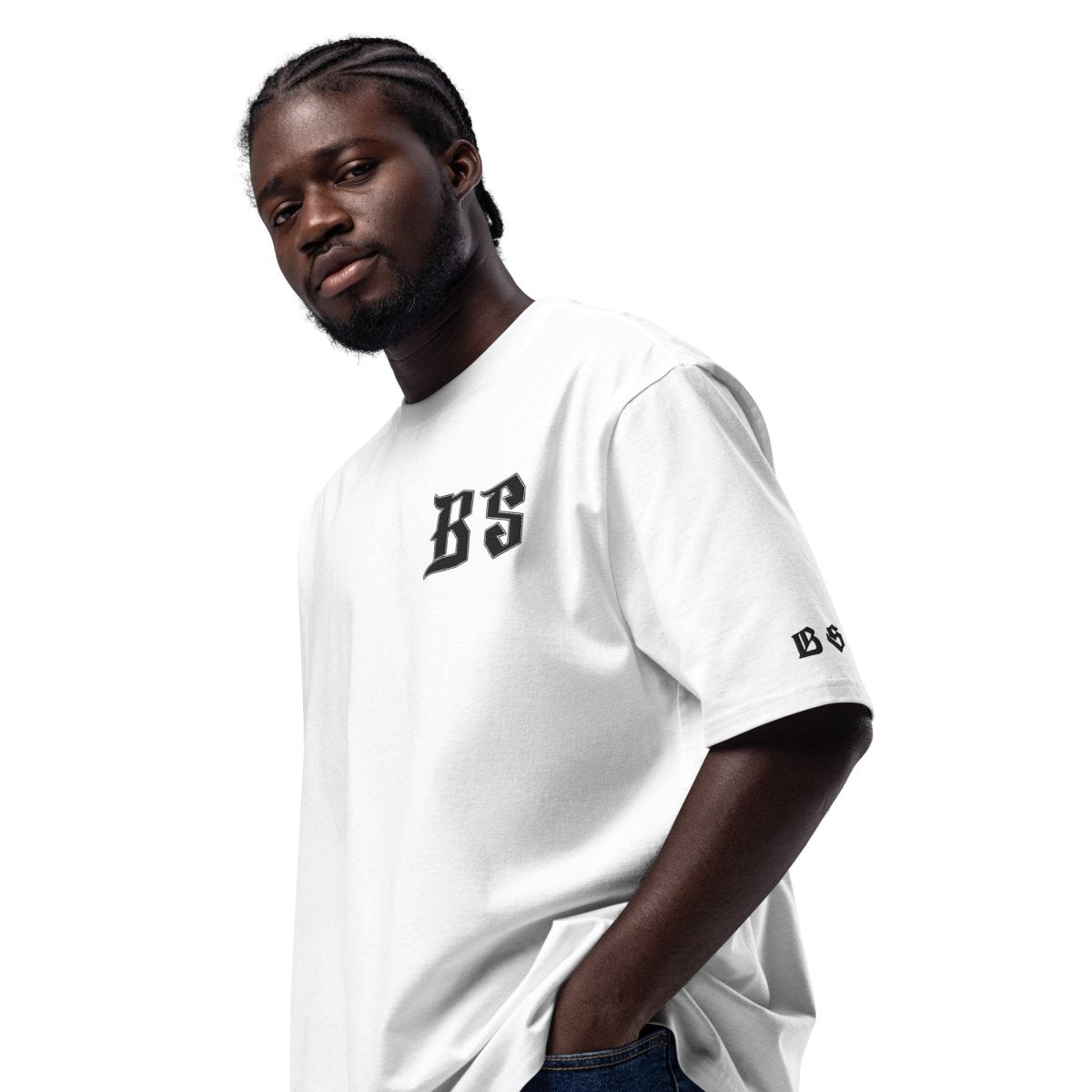 BS - CLASSIC OG - Schweres oversized T-Shirt - mit Stickerei - BLOODY - STREETS.DE Streetwear Herren und Damen Hoodies, T-Shirts, Pullis