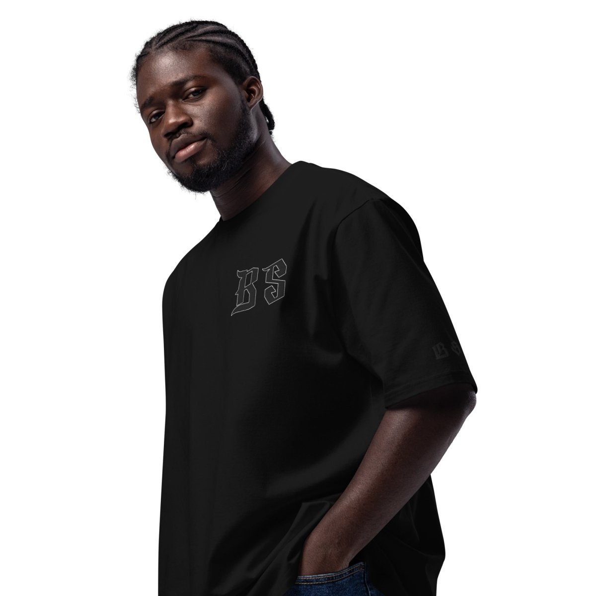 BS - CLASSIC OG - Schweres oversized T-Shirt - mit Stickerei - BLOODY - STREETS.DE Streetwear Herren und Damen Hoodies, T-Shirts, Pullis