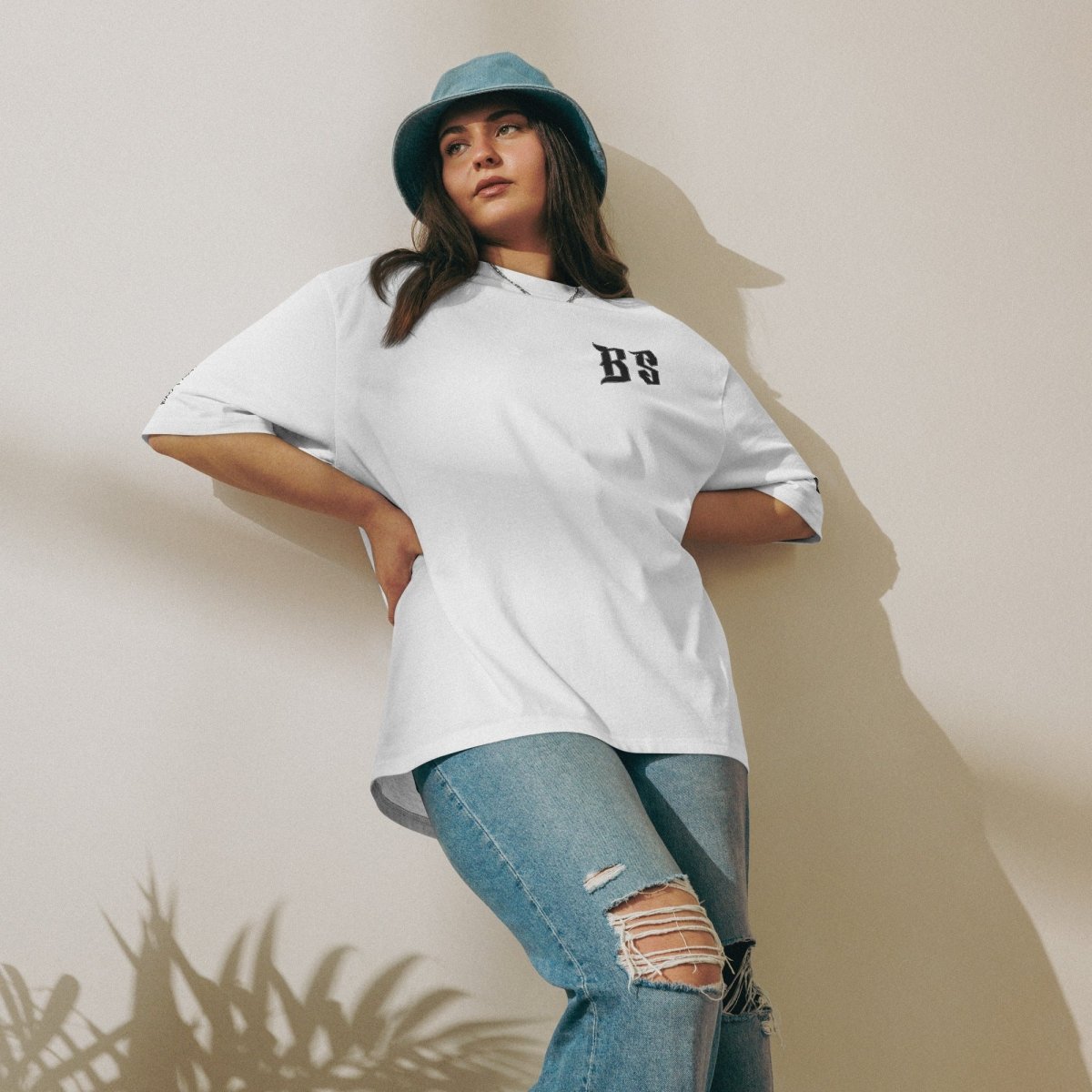 BS - CLASSIC OG - Schweres oversized T-Shirt - mit Stickerei - BLOODY - STREETS.DE Streetwear Herren und Damen Hoodies, T-Shirts, Pullis