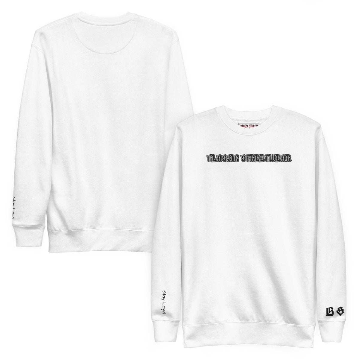BS CLASSIC Streetwear Pullover "OG" - BLOODY - STREETS.DE Streetwear Herren und Damen Hoodies, T-Shirts, Pullis