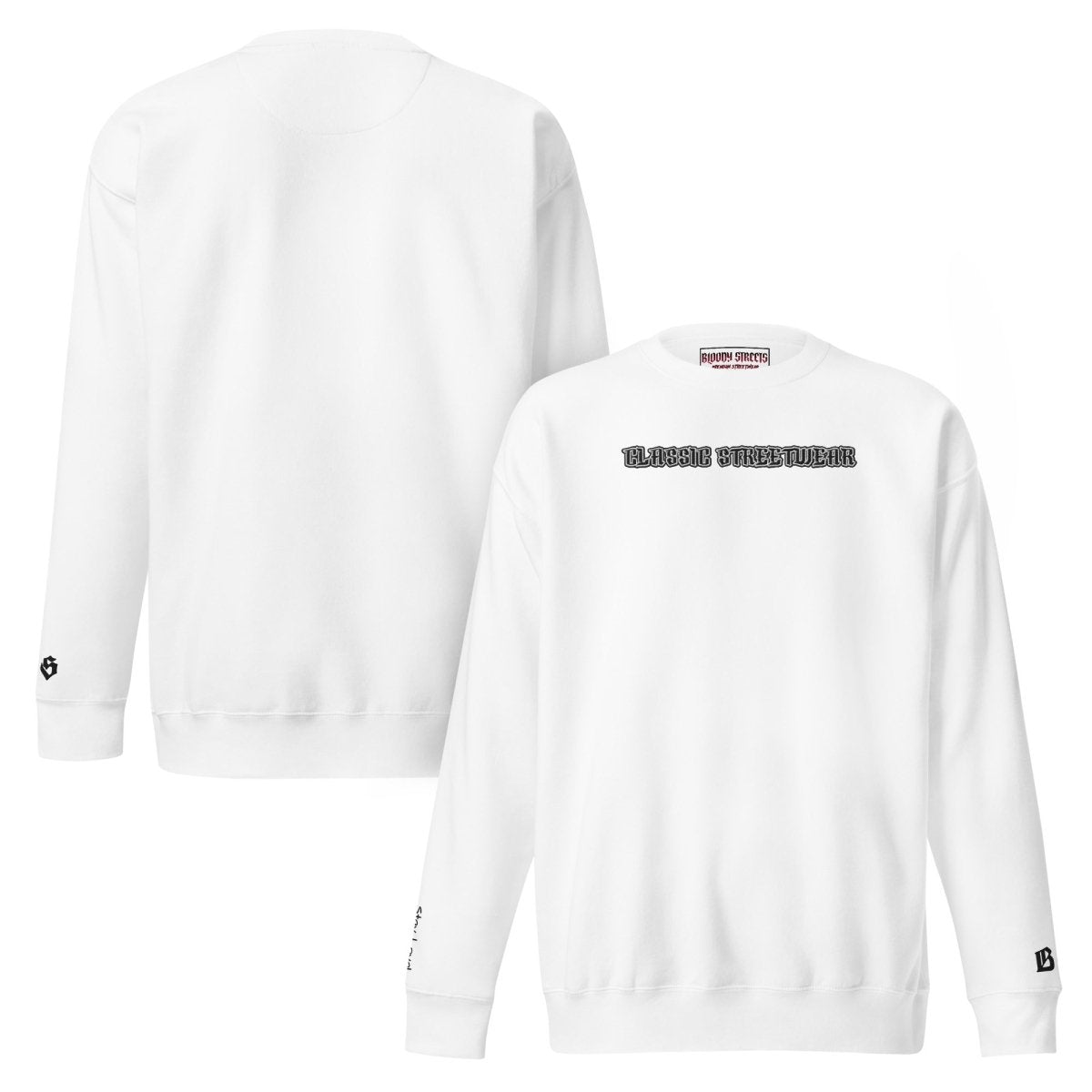 BS CLASSIC Streetwear Pullover "OG" - BLOODY - STREETS.DE Streetwear Herren und Damen Hoodies, T-Shirts, Pullis