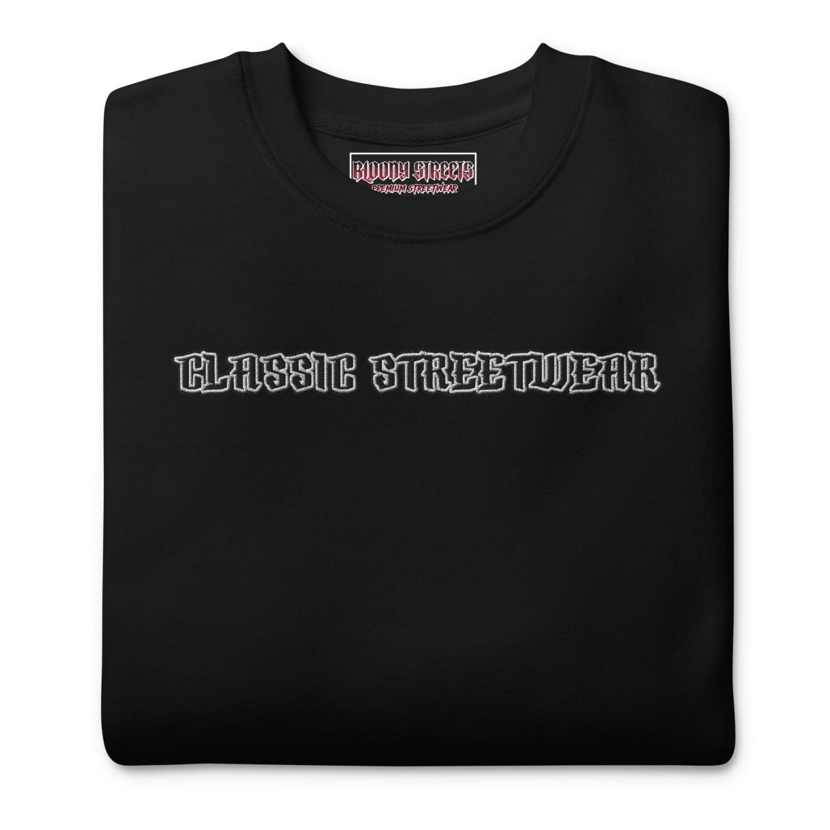 BS CLASSIC Streetwear Pullover "OG" - BLOODY - STREETS.DE Streetwear Herren und Damen Hoodies, T-Shirts, Pullis