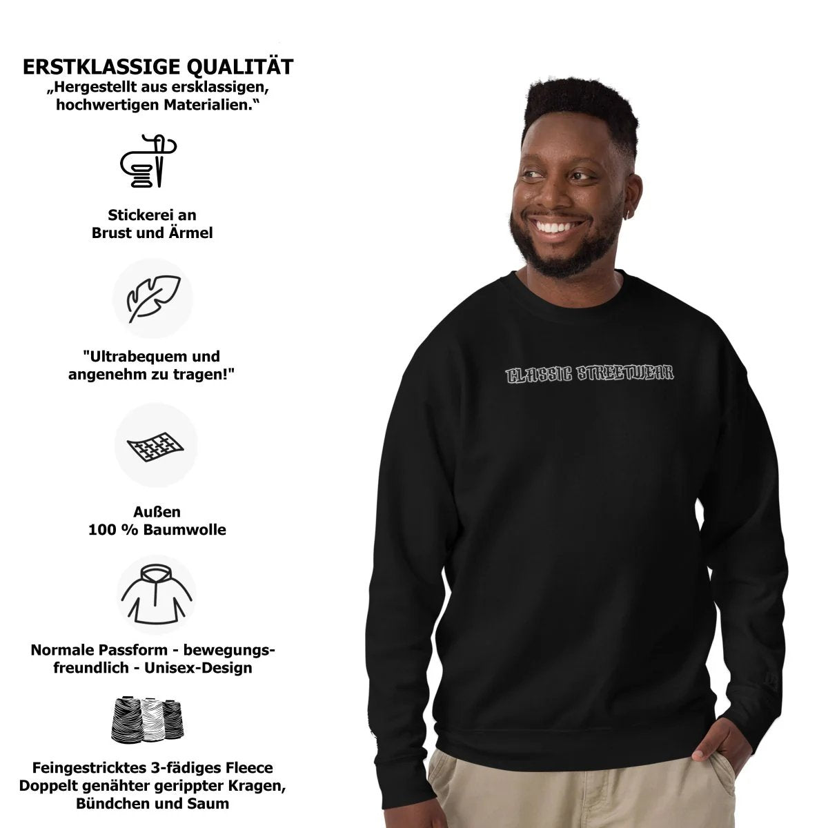 BS CLASSIC Streetwear Pullover "OG" - BLOODY - STREETS.DE Streetwear Herren und Damen Hoodies, T-Shirts, Pullis