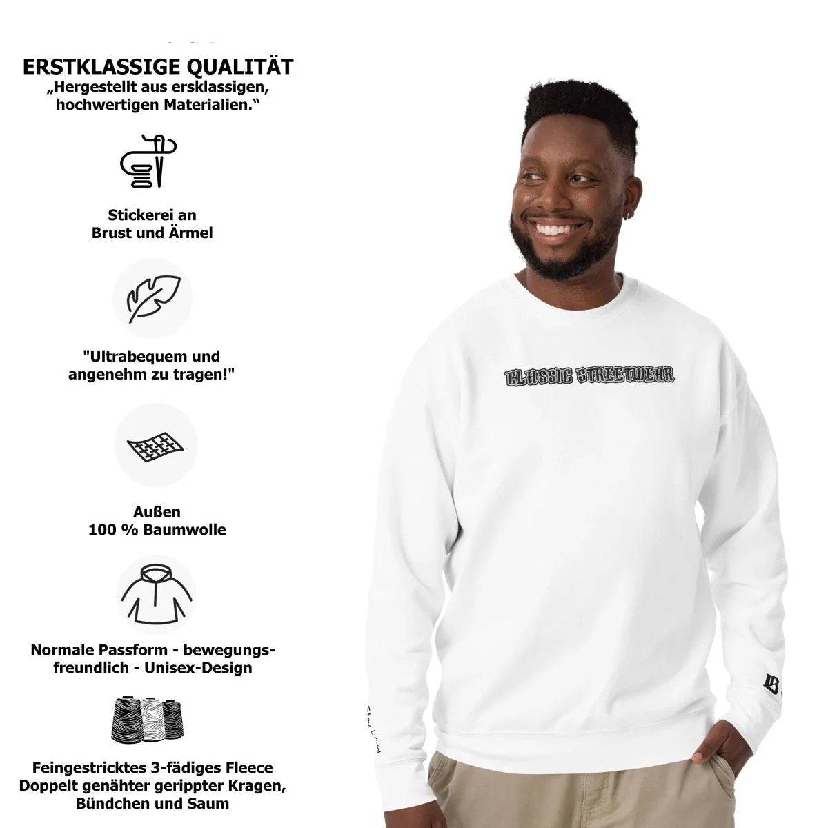 BS CLASSIC Streetwear Pullover "OG" - BLOODY - STREETS.DE Streetwear Herren und Damen Hoodies, T-Shirts, Pullis