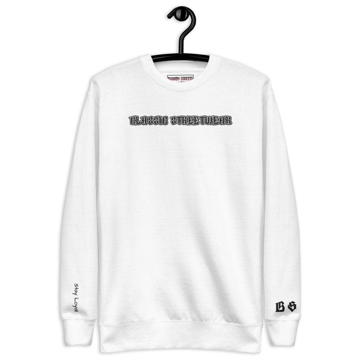 BS CLASSIC Streetwear Pullover "OG" - BLOODY - STREETS.DE Streetwear Herren und Damen Hoodies, T-Shirts, Pullis