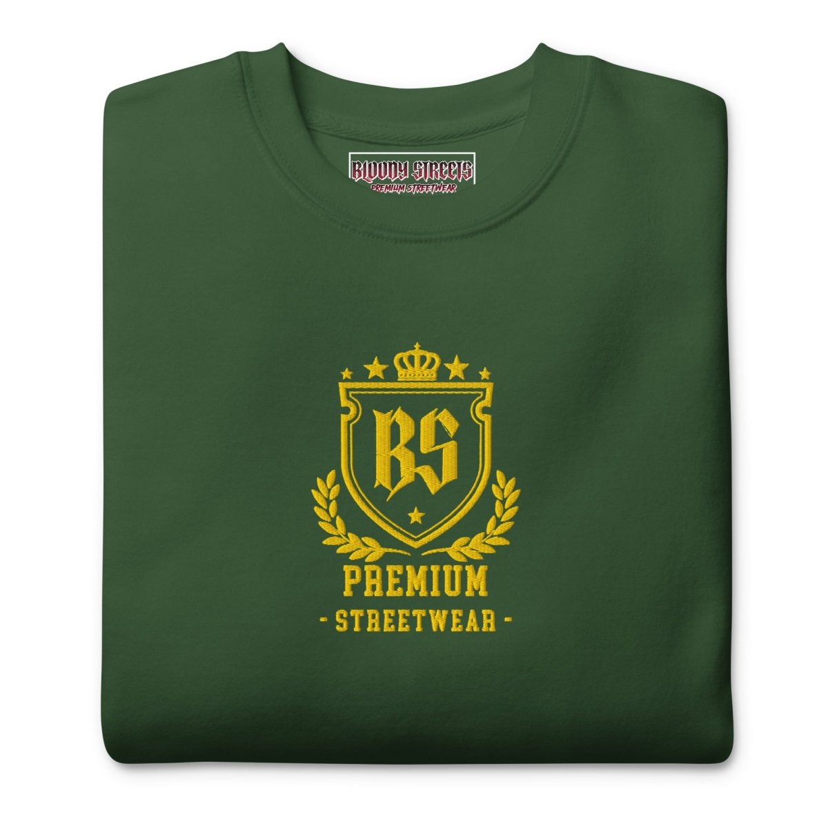 Classic Streetwear Pullover OG - Gold V2 - BLOODY - STREETS.DE Streetwear Herren und Damen Hoodies, T-Shirts, Pullis