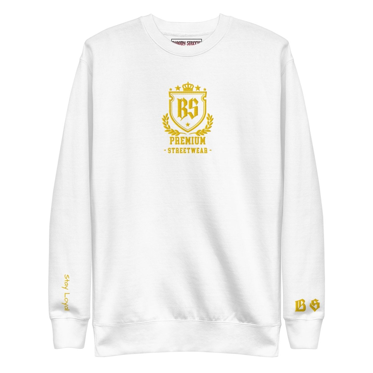 Classic Streetwear Pullover OG - Gold V2 - BLOODY - STREETS.DE Streetwear Herren und Damen Hoodies, T-Shirts, Pullis